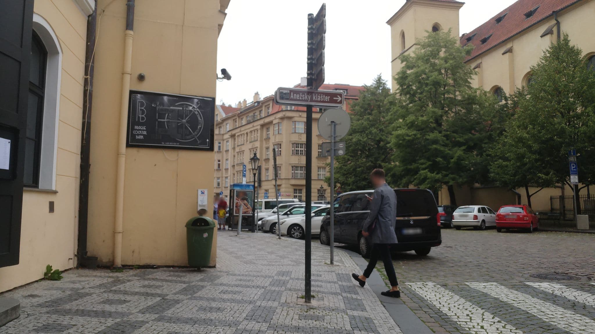Street view near Hotel Maximilian, Prague