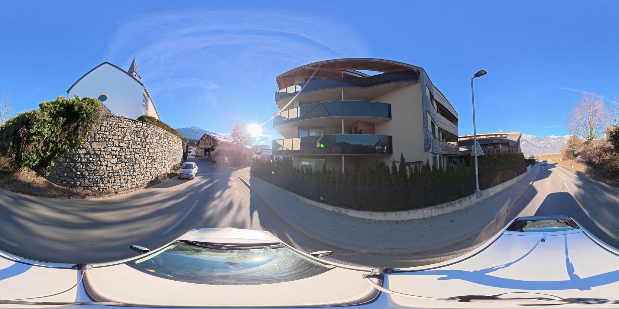 Street view near Aldranser Hof, Aldrans — © osmplus_org (CC BY-SA · Mapillary)