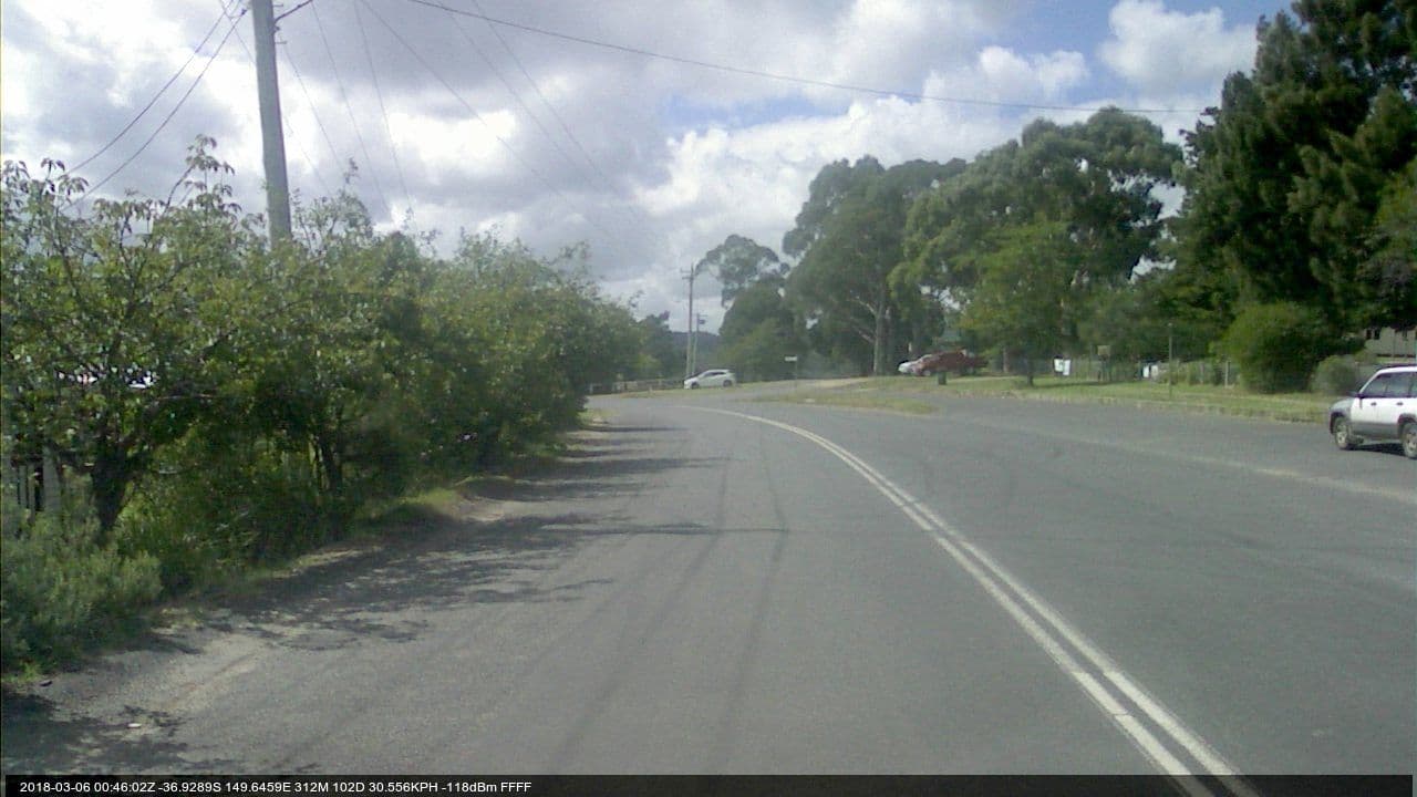 Street view near Robbie Burns Hotel, Merimbula — © bob3bob3 (CC BY-SA · Mapillary)