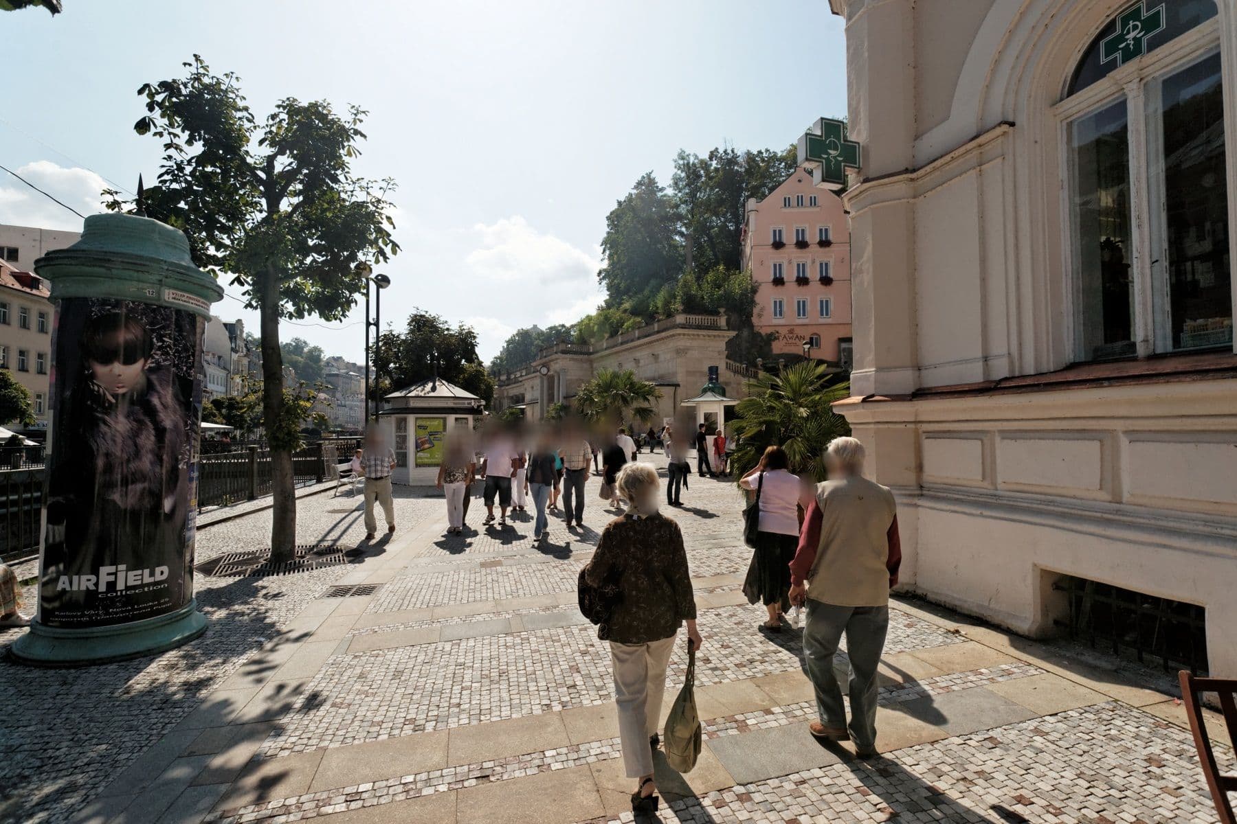 Street view near Windsor Spa Hotel, Karlovy Vary