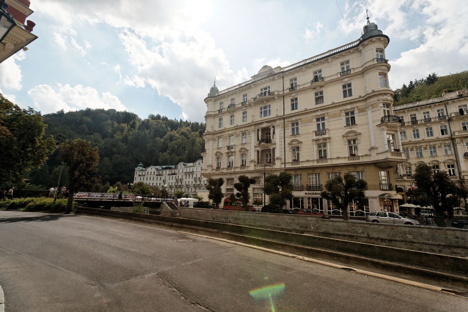 Street view near Quisisana Palace, Karlovy Vary