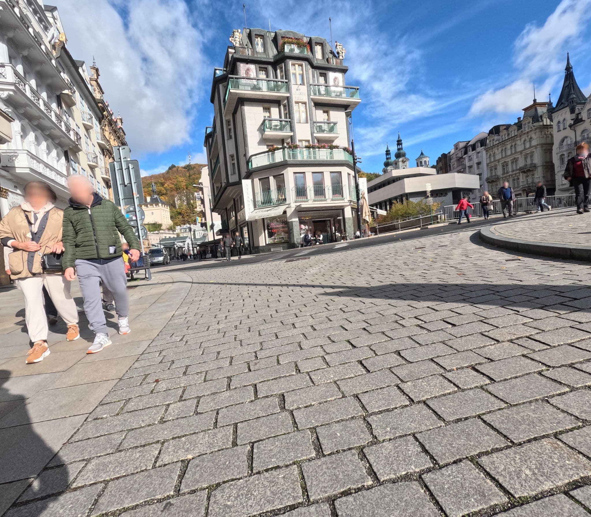 Street view near Hotel Kučera, Karlovy Vary