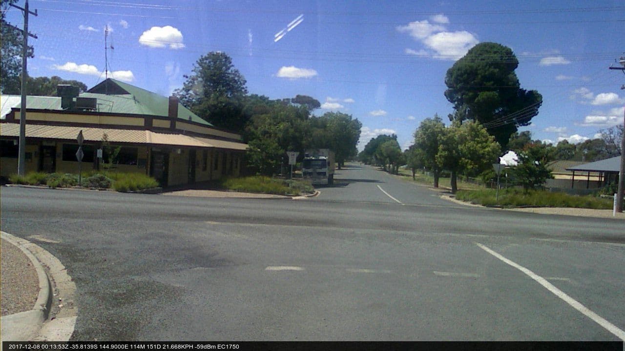 Street view near Tattersalls Club Hotel, Deniliquin — © bob3bob3 (CC BY-SA · Mapillary)