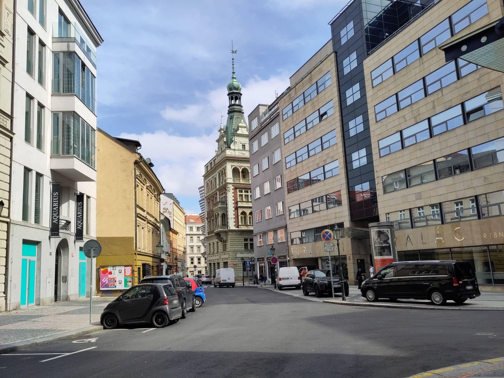 Street view near Hotel Astoria, Prague