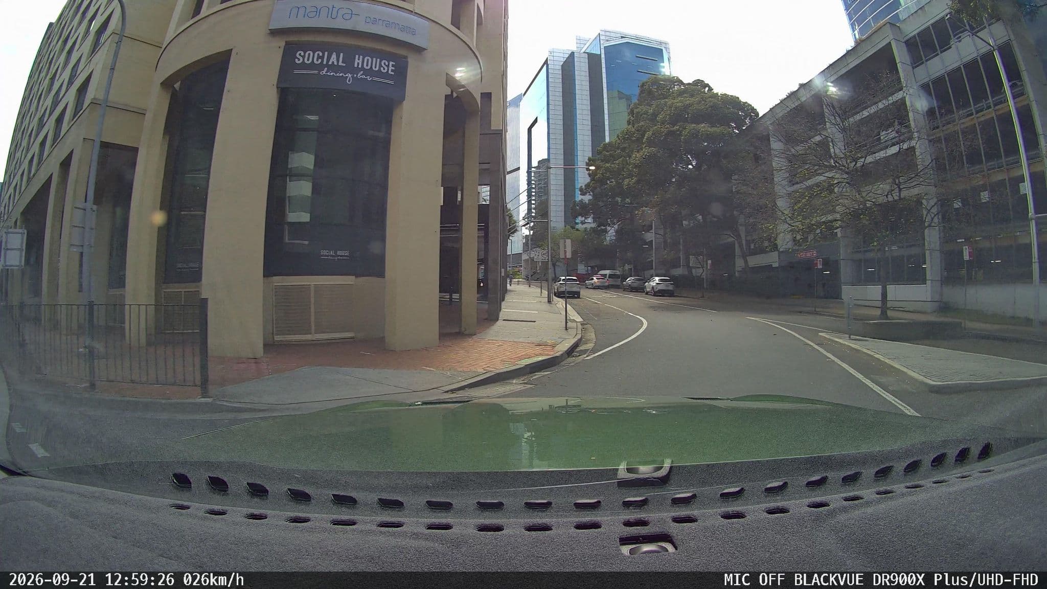 Street view near Mantra, Parramatta — © CitrusMapper (CC BY-SA · Mapillary)