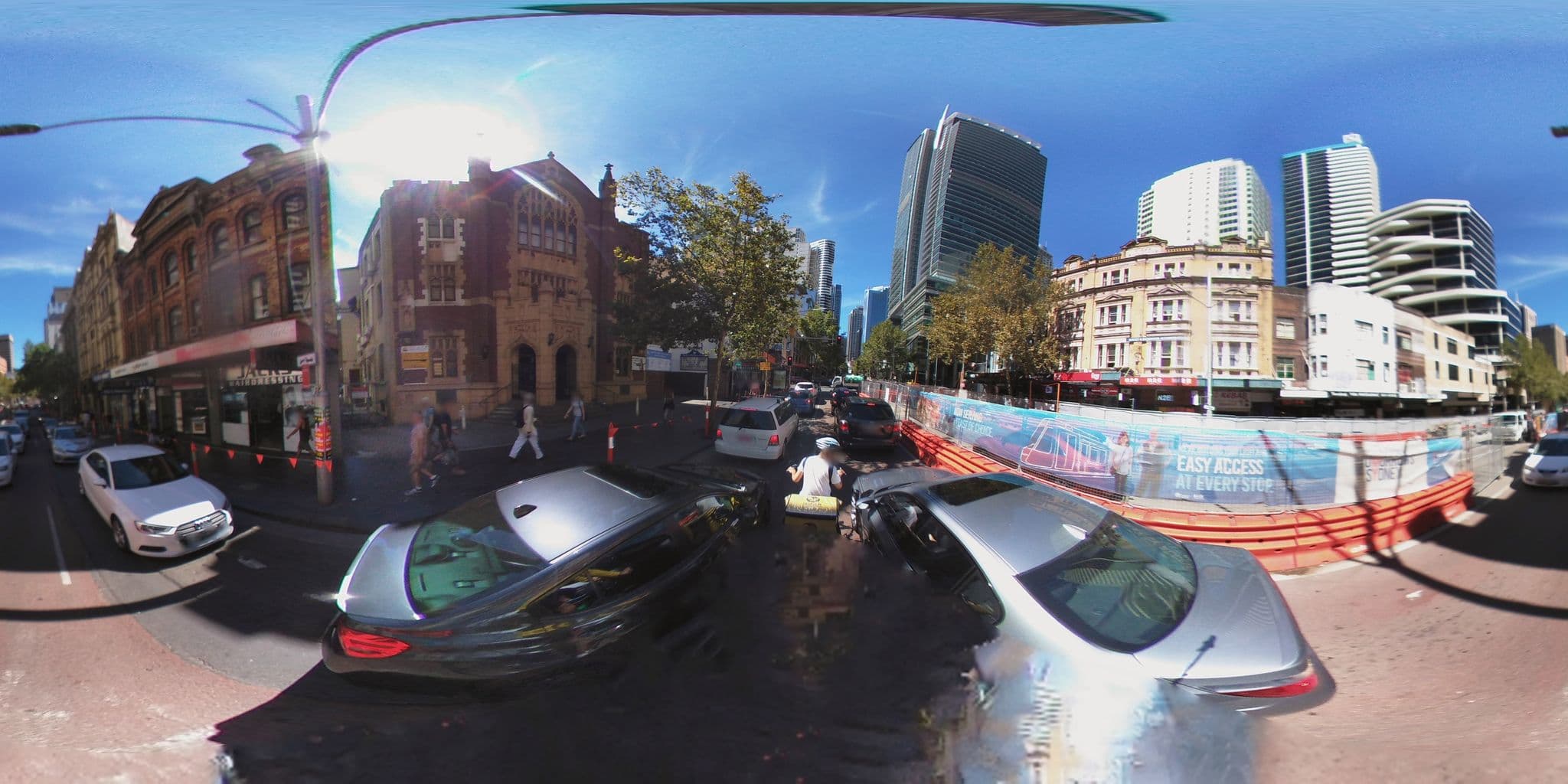 Street view near The george, Haymarket — © aharvey (CC BY-SA · Mapillary)