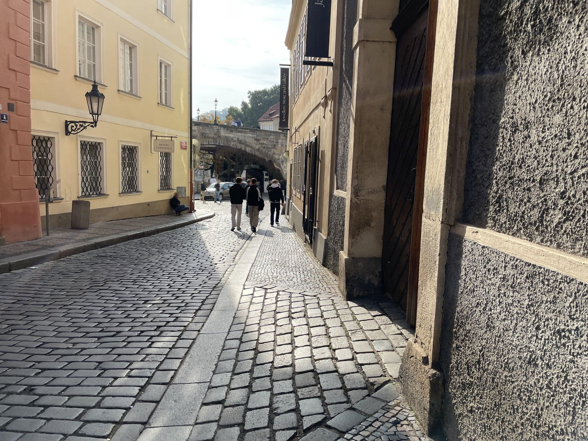 Street view near Charles Bridge Luxury Apartments, Malá Strana — © multimaze (CC BY-SA · Mapillary)