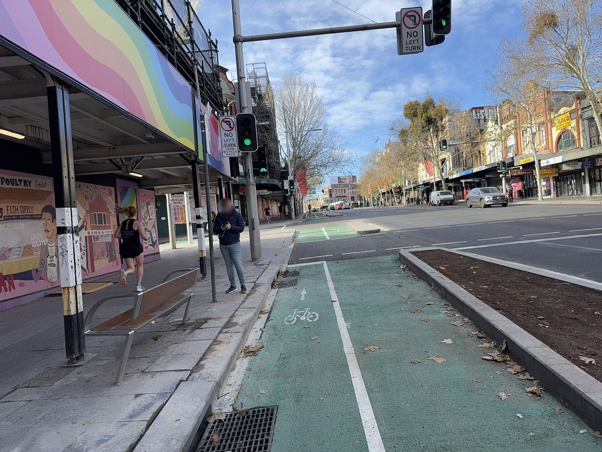 Street view near Wattle Hotel, Darlinghurst — © jakecopp (CC BY-SA · Mapillary)
