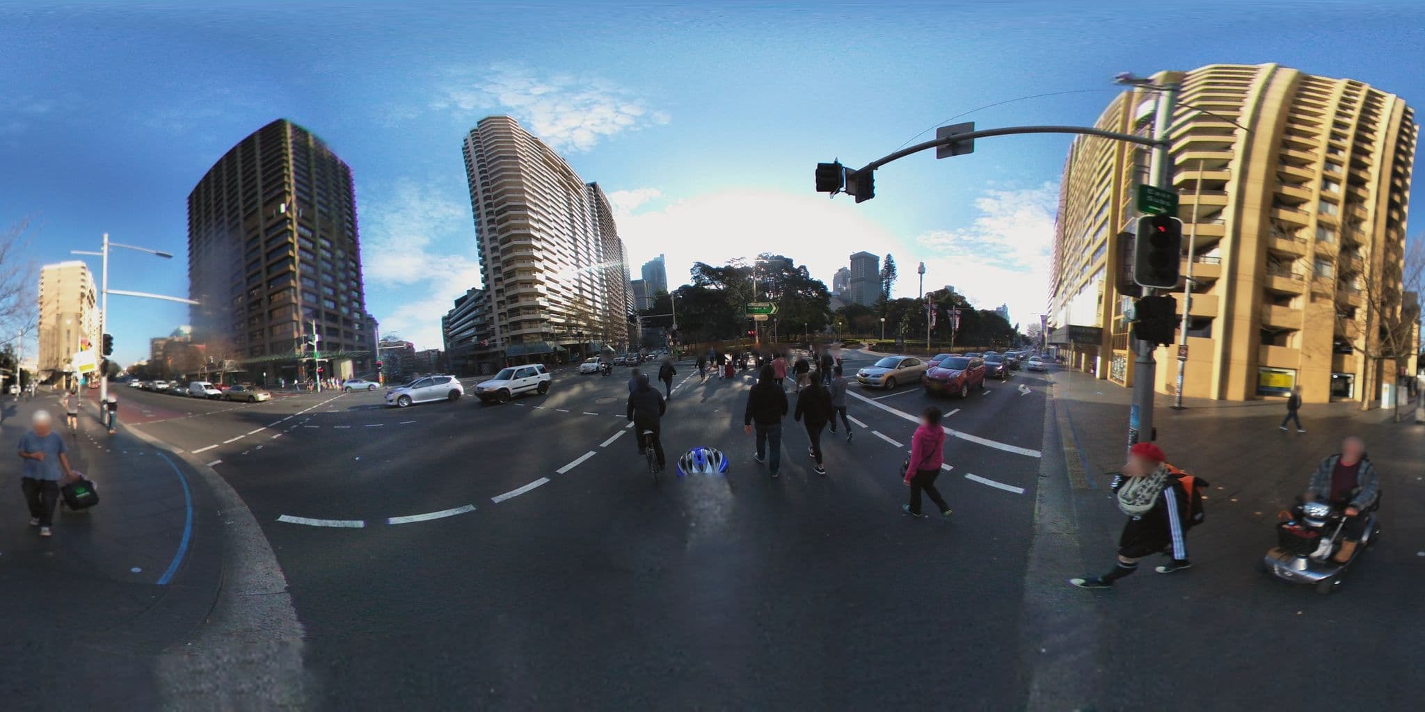 Street view near Oaks Sydney Hyde Park Suites, Darlinghurst — © aharvey (CC BY-SA · Mapillary)