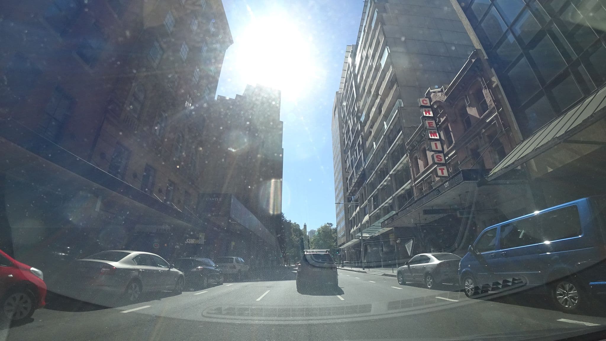 Street view near Kimpton Rooftop Pool, Haymarket — © aharvey (CC BY-SA · Mapillary)