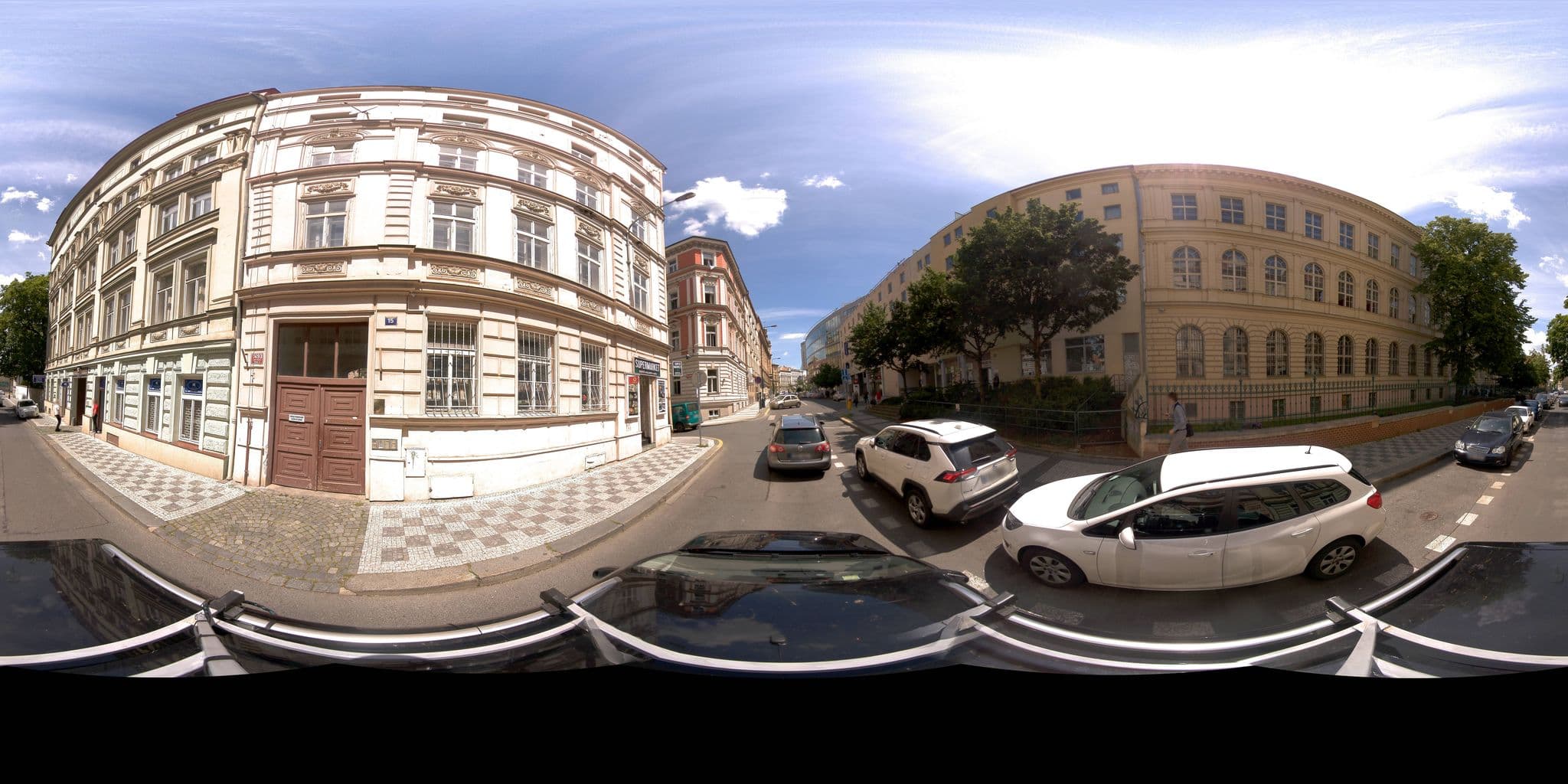 Street view near Jecna Holiday Apartments, Nové Město — © jeffreymartin (CC BY-SA · Mapillary)