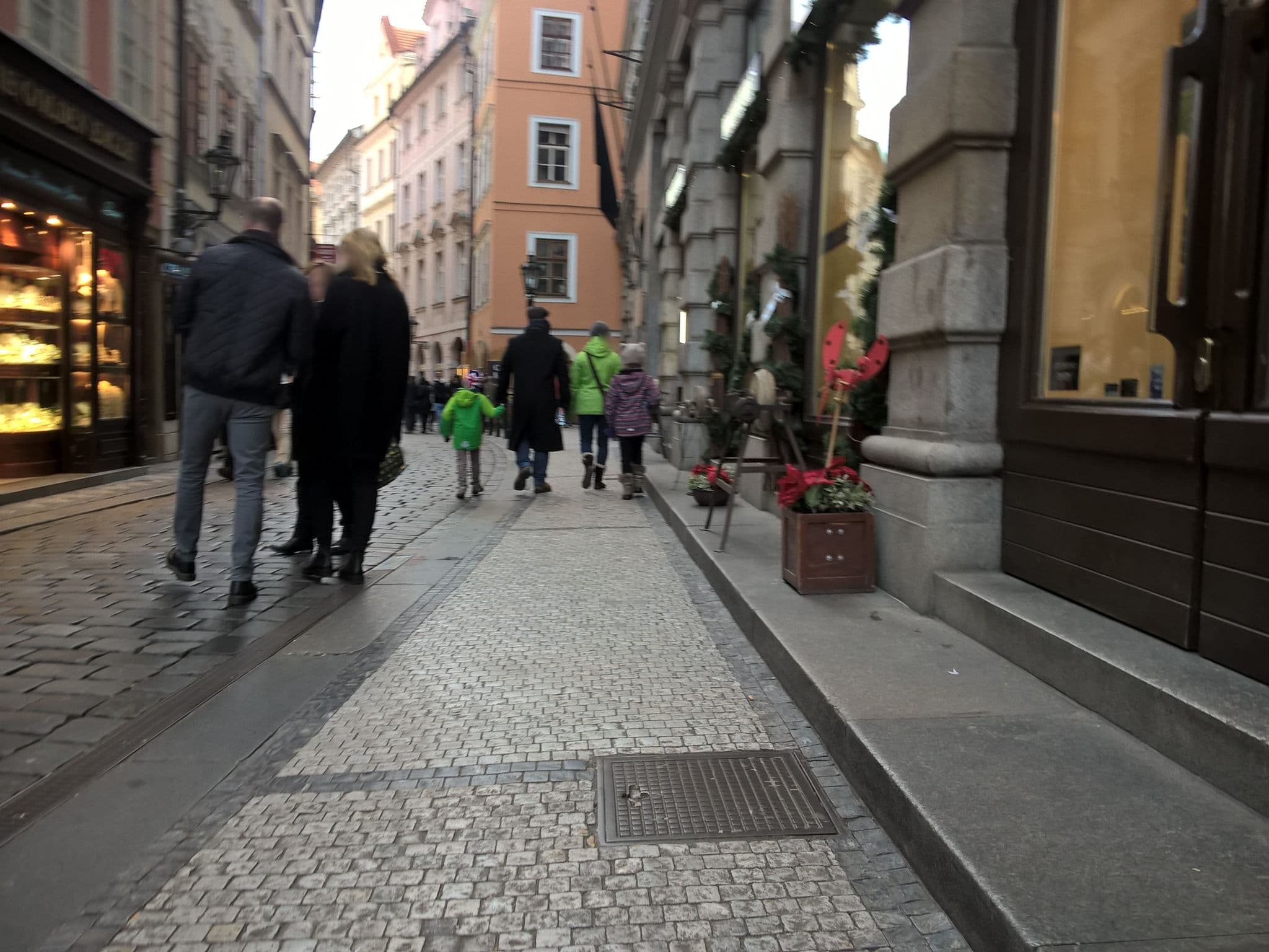 Street view near Clementin Old Town, Prague