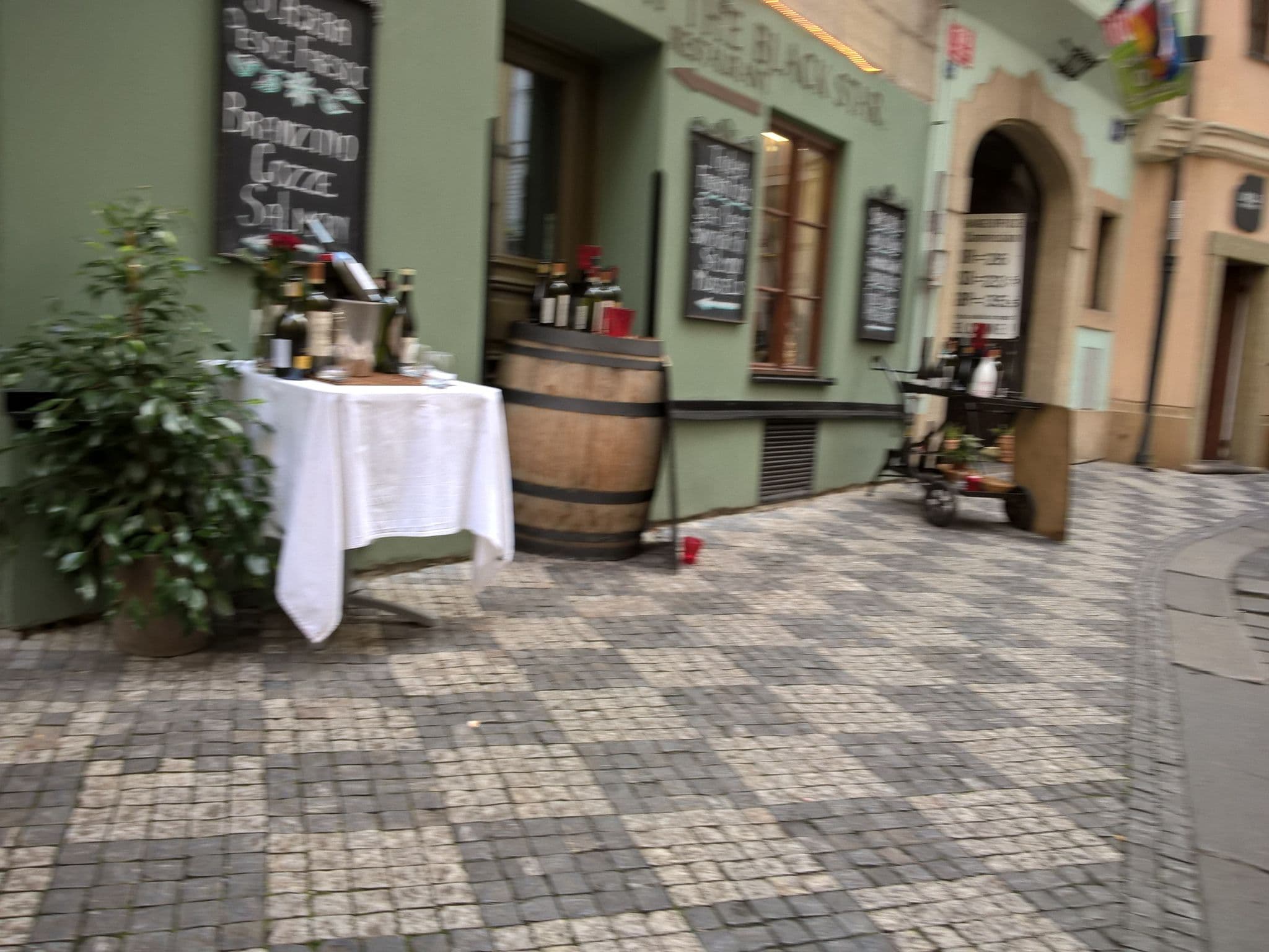 Street view near Golden Eagle, Prague