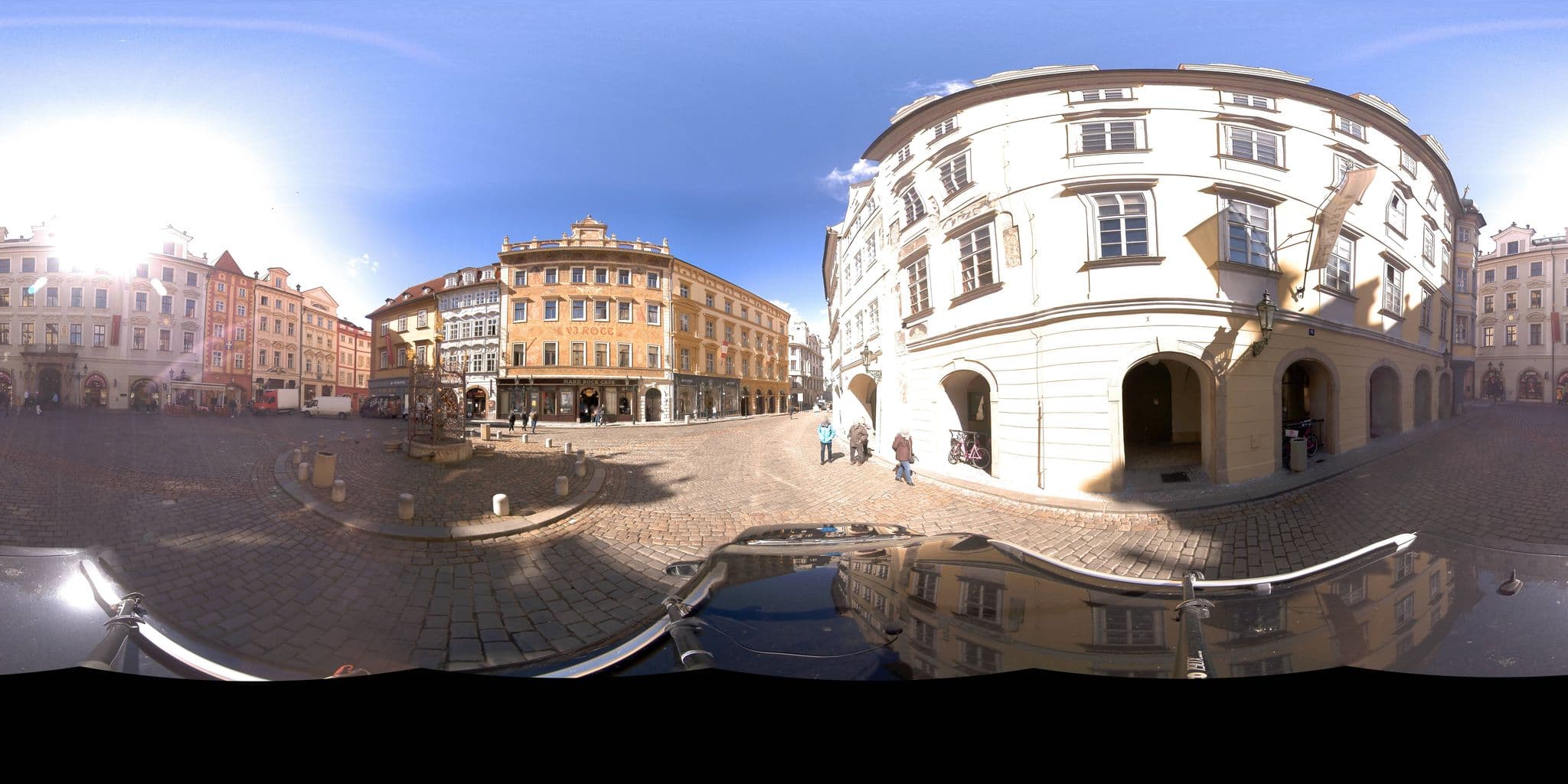 Street view near Hotel U Prince, Prague