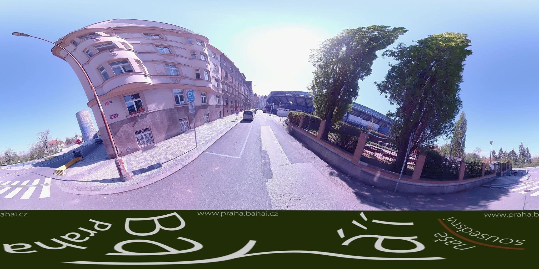 Street view near Art Hotel Praha, Prague
