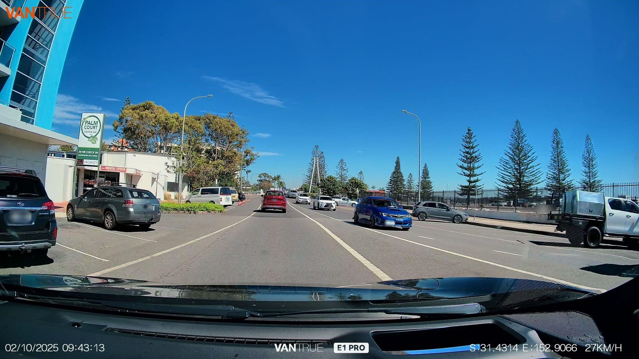 Street view near Palm Court Motor Inn, Port Macquarie — © davidar (CC BY-SA · Mapillary)