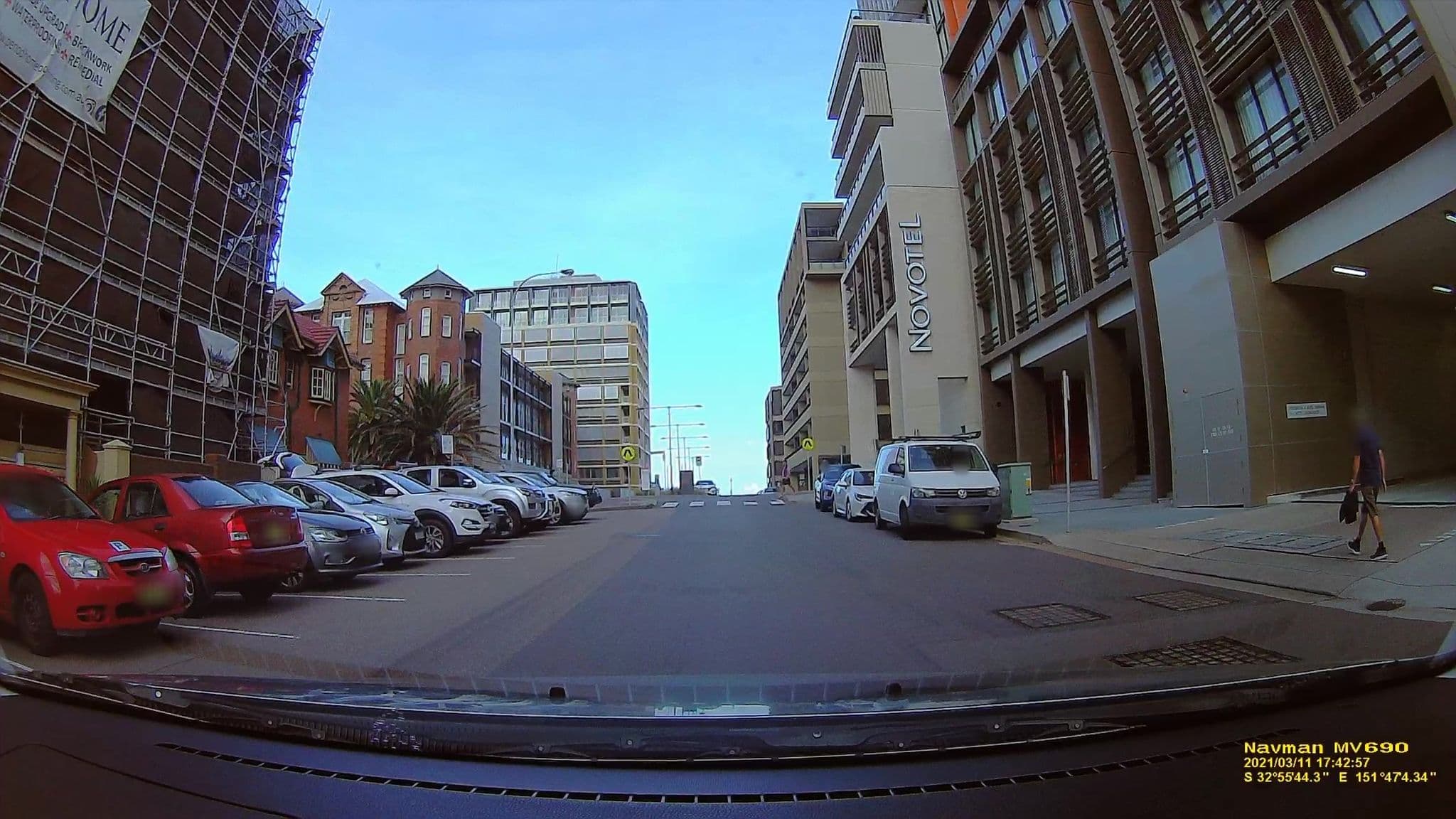 Street view near Newcastle Backpackers, Newcastle East — © scottwalkerau (CC BY-SA · Mapillary)