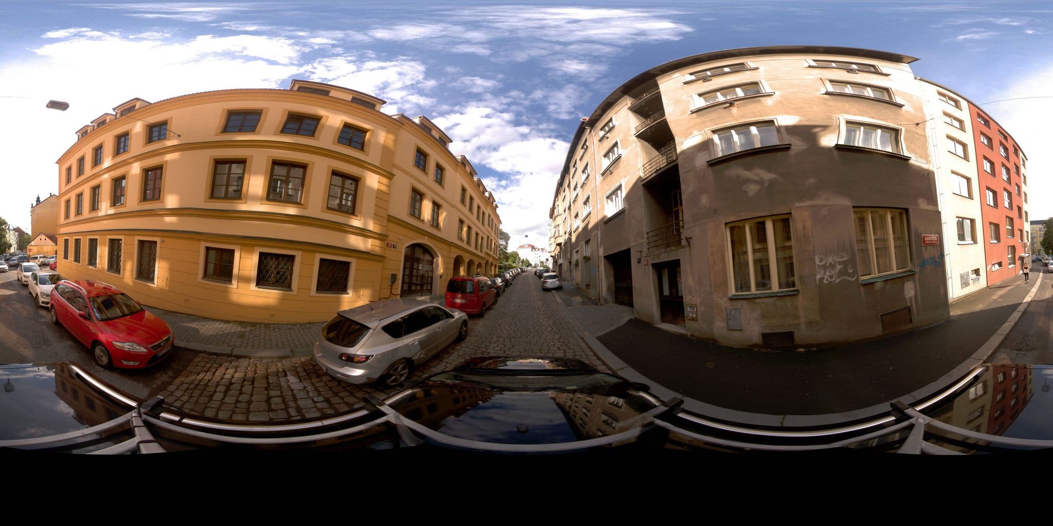 Street view near Agricola, Vršovice — © jeffreymartin (CC BY-SA · Mapillary)