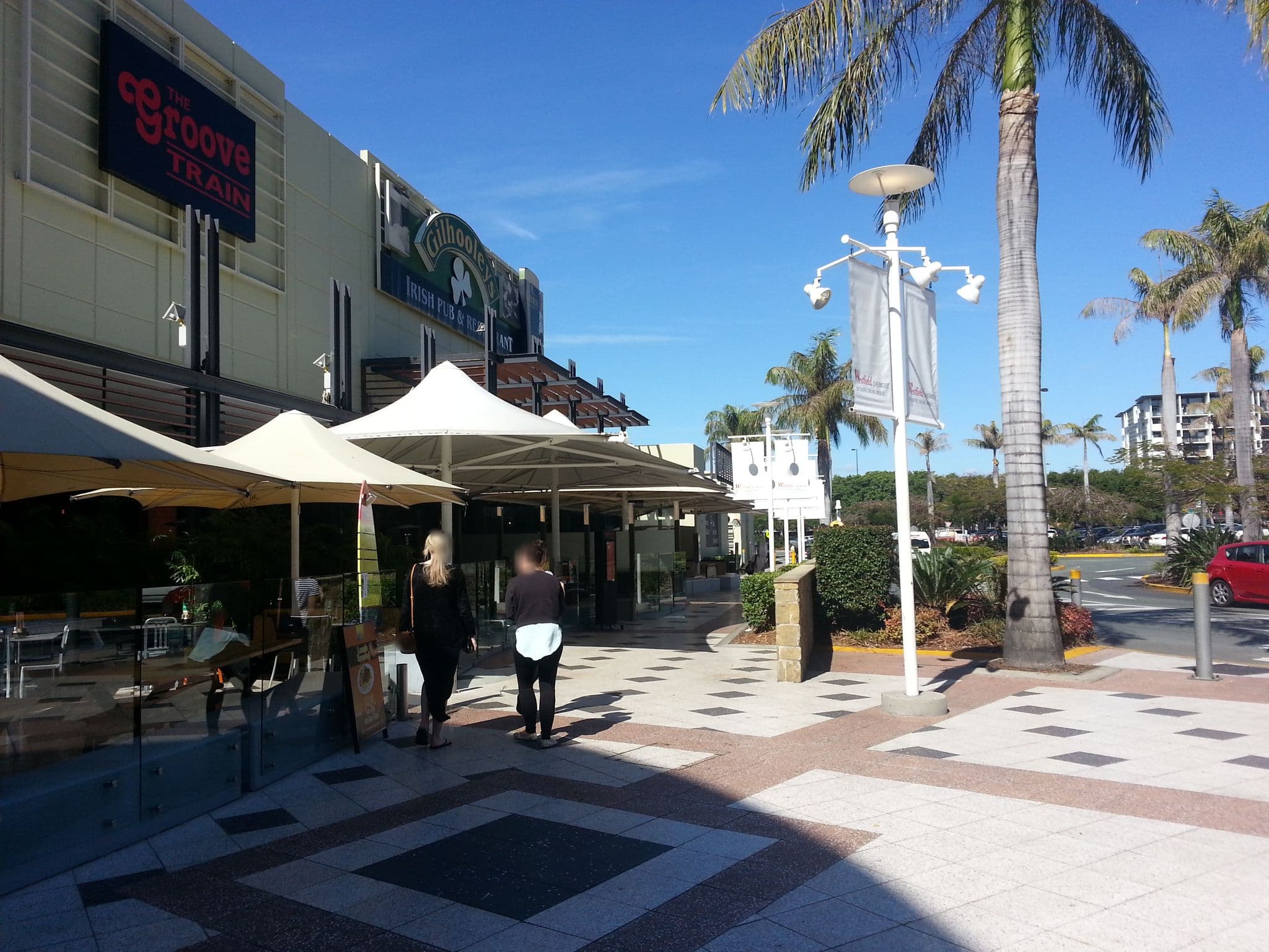Street view near Gilhooley's Irish Bar & Restaurant, Chermside — © clockwerx (CC BY-SA · Mapillary)