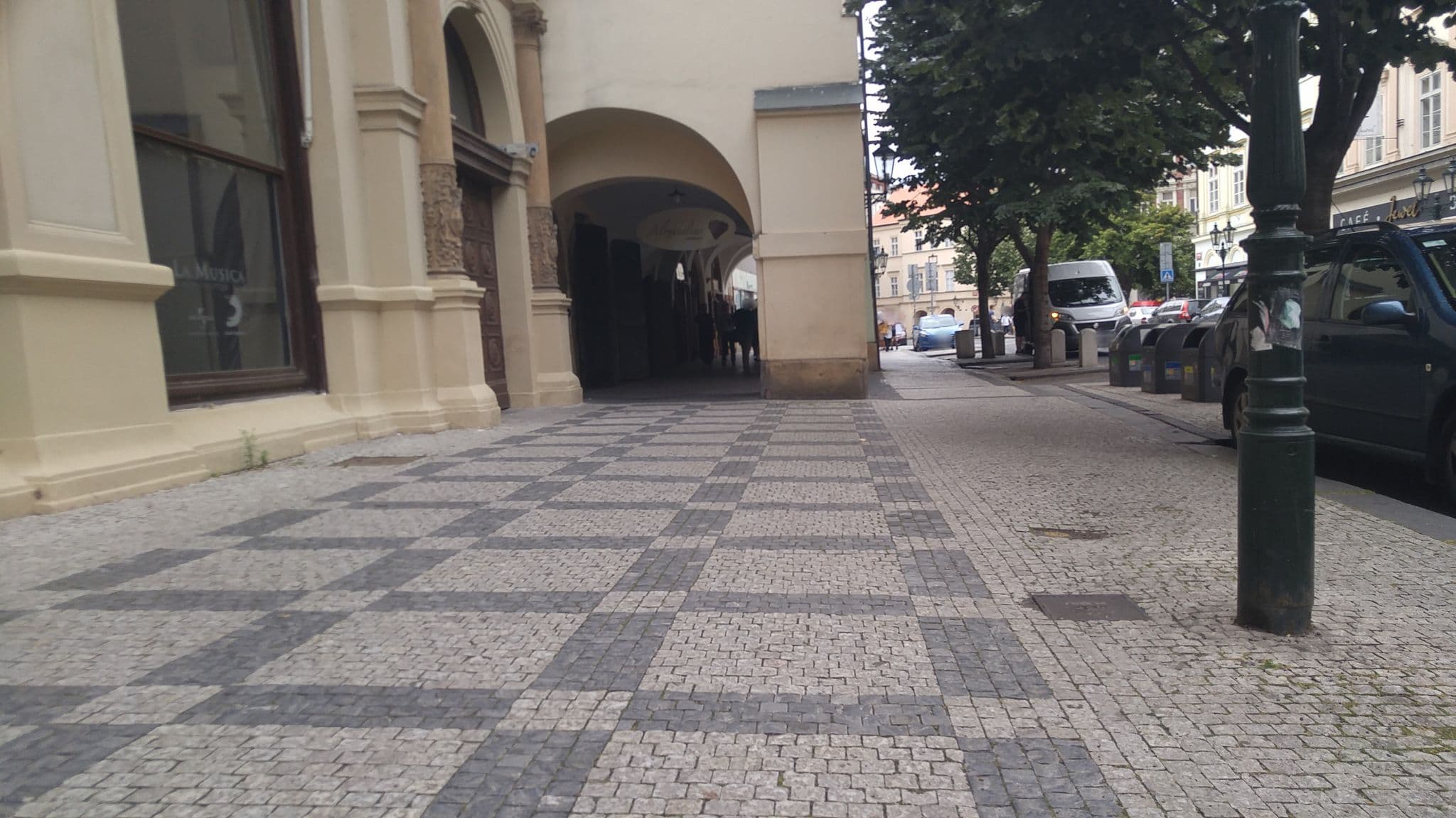 Street view near Hotel Jewel, Prague
