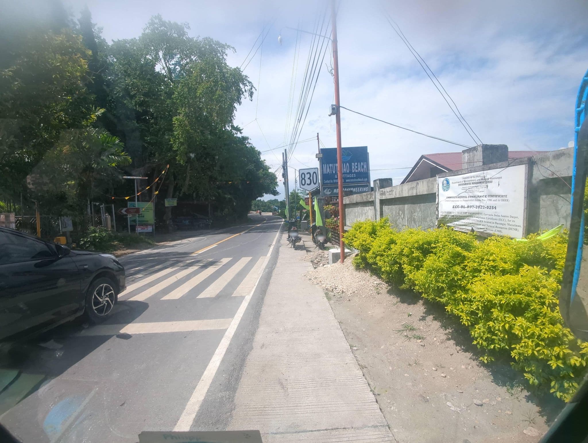 Street view near Matutinao Beach Resort, Madridejos — © jfrek (CC BY-SA · Mapillary)