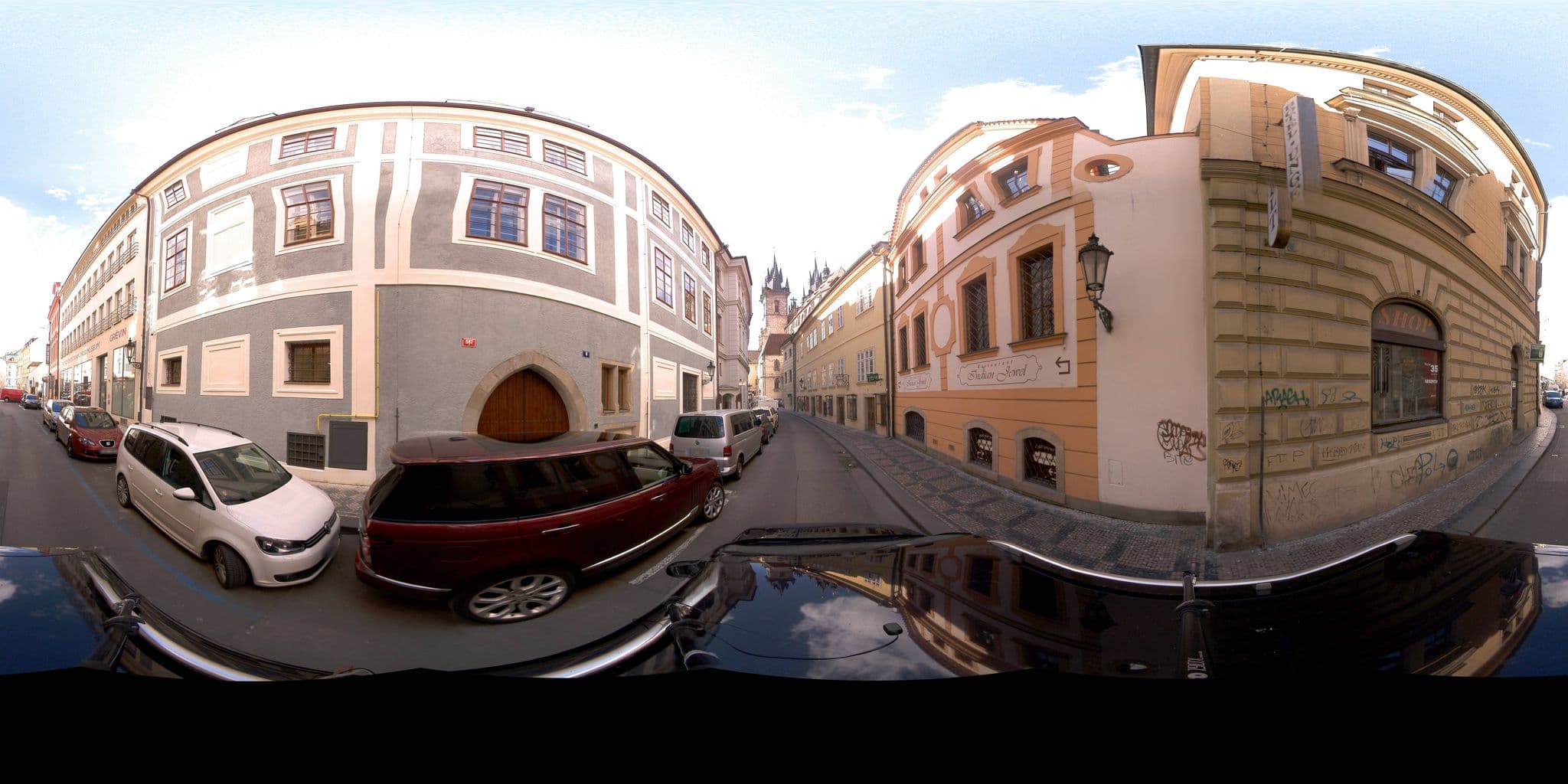 Street view near Metamorphis, Prague