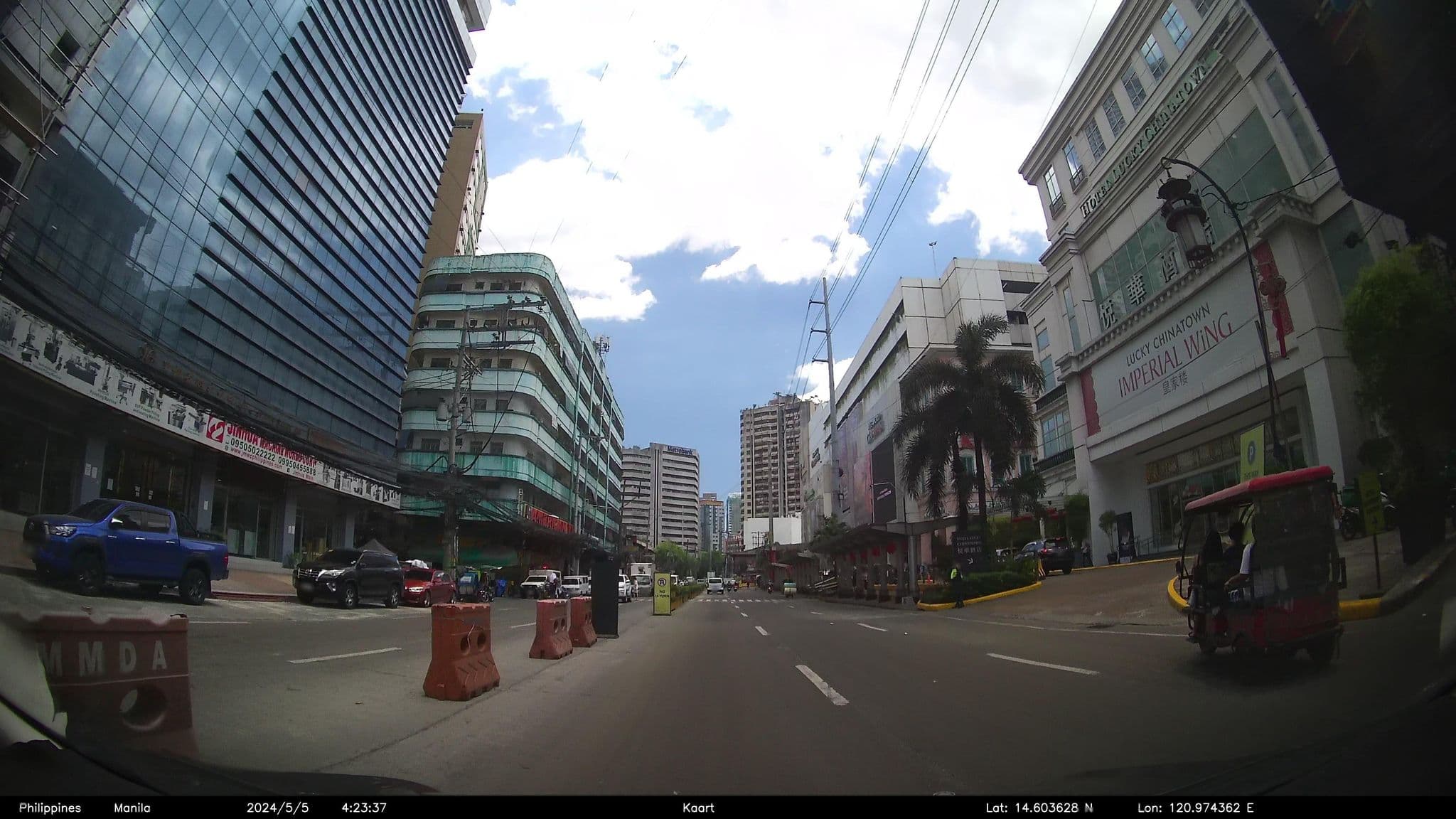 Street view near Pristine Hotel, Binondo — © kaartcam (CC BY-SA · Mapillary)