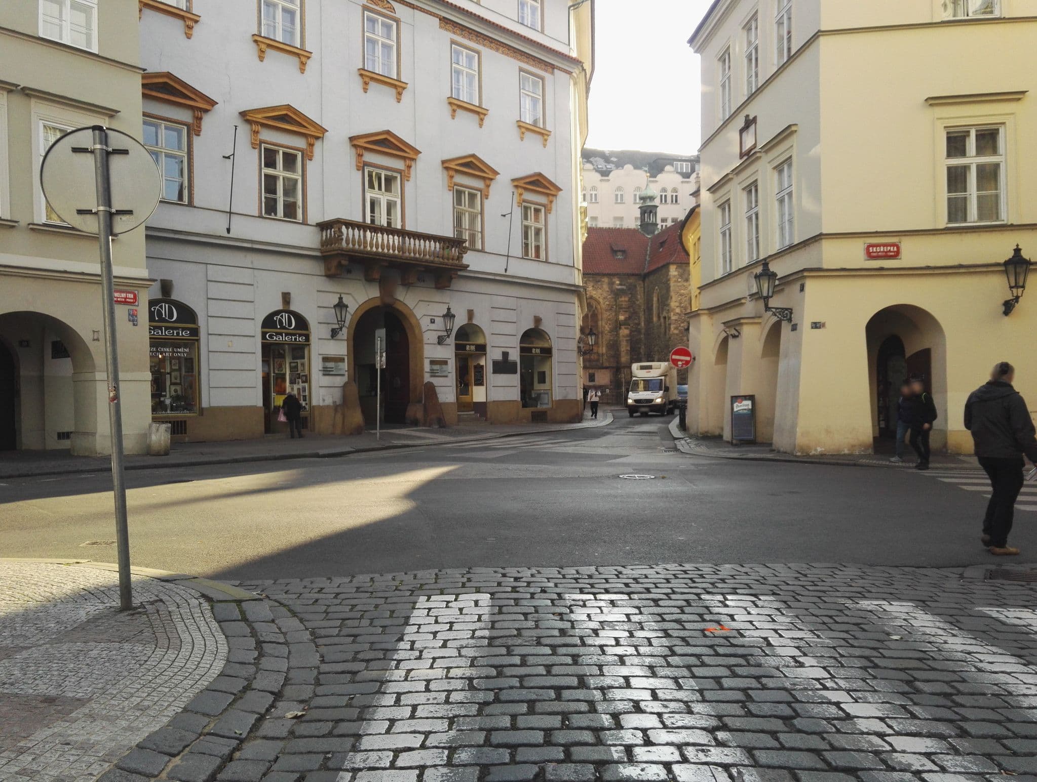 Street view near Amadeus, Prague