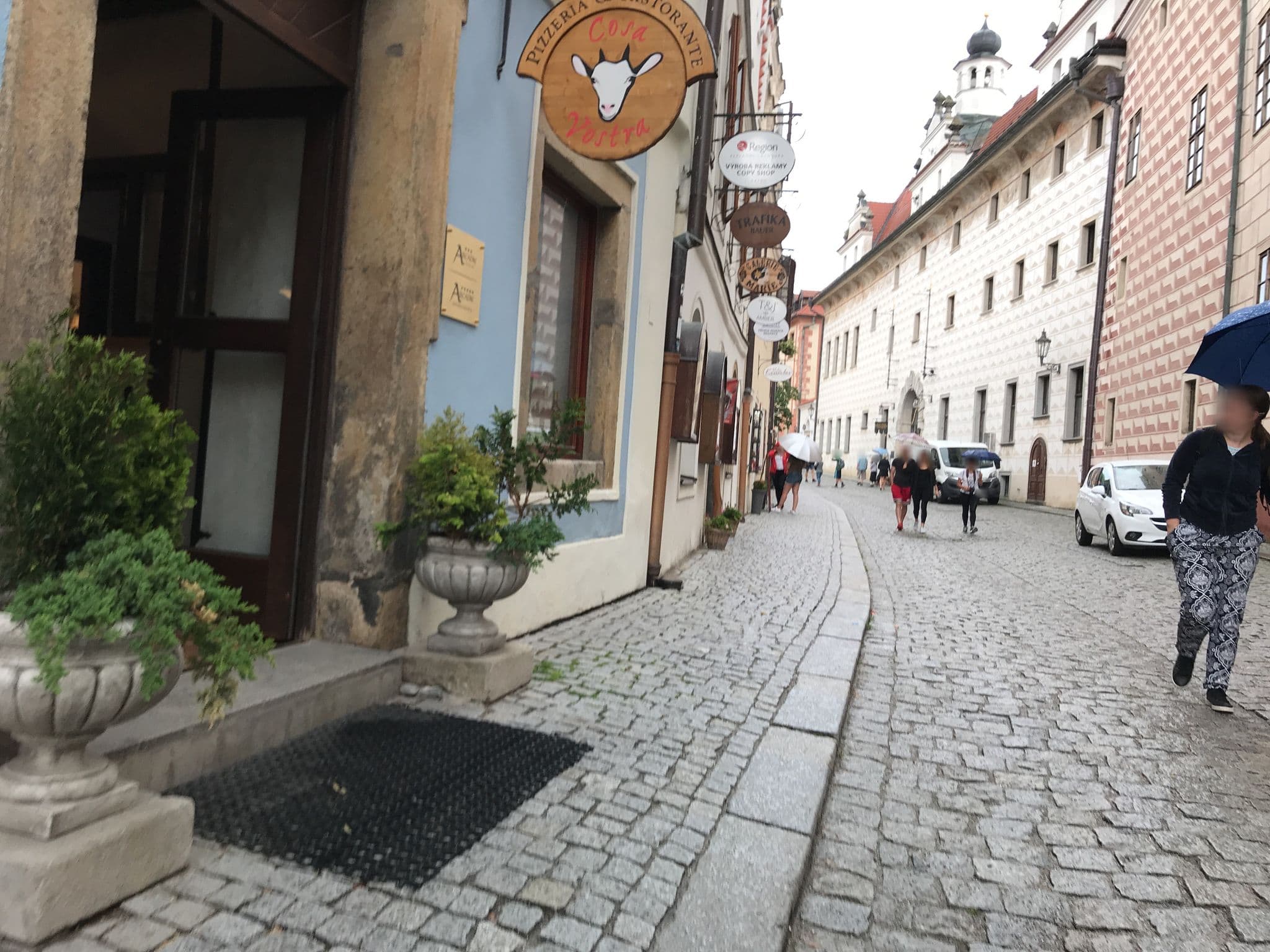 Street view near Kovarna, Český Krumlov