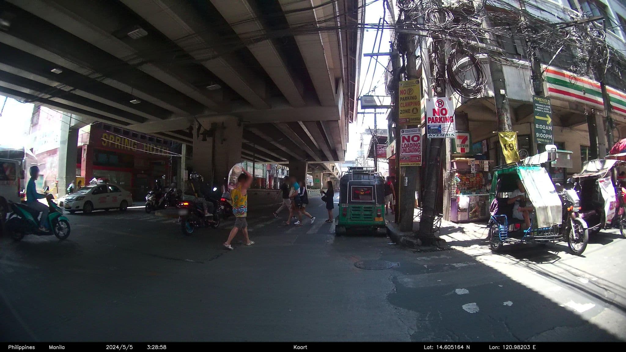 Street view near Vista Hotel Recto, Manila — © kaartcam (CC BY-SA · Mapillary)