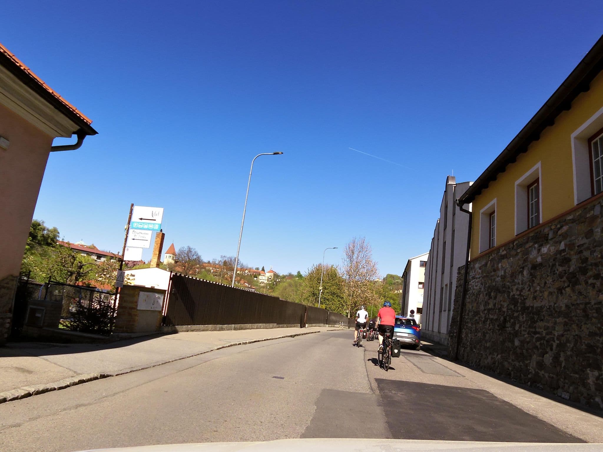Street view near Pensiuon Adel, Český Krumlov