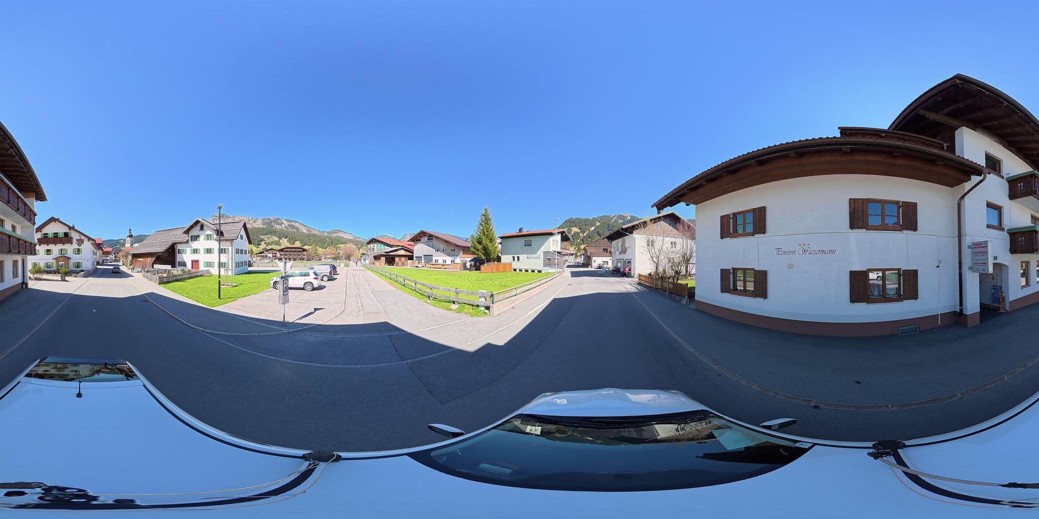 Street view near Pension Wassermann, Tannheim