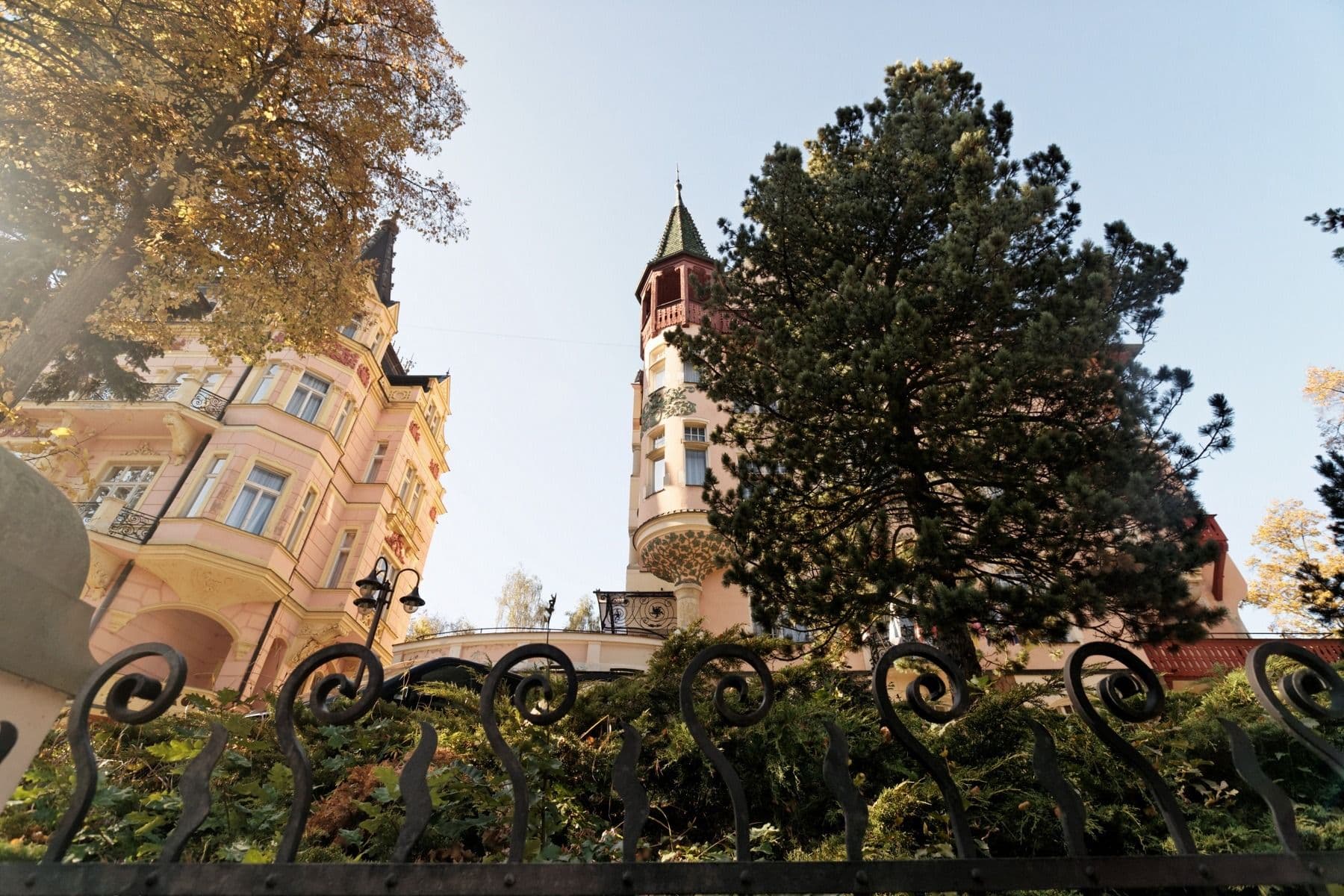 Street view near Hotel Čajkovskij, Karlovy Vary