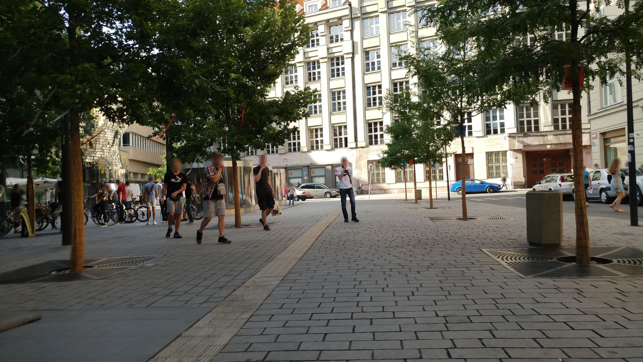 Street view near Golden Crown, Nové Město