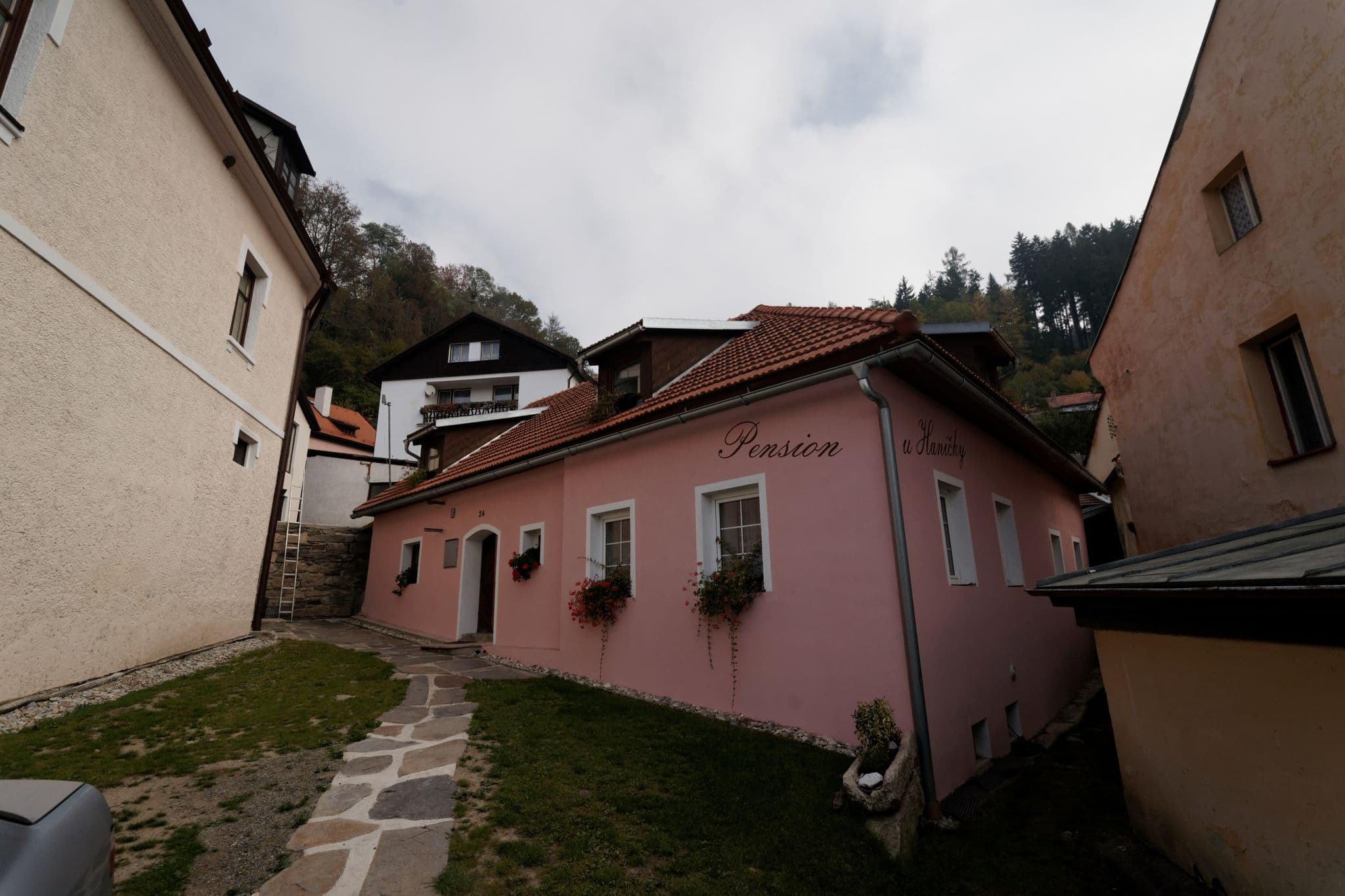 Street view near Pension u Haničky, Vyšší Brod — © txllxt (CC BY-SA · Mapillary)