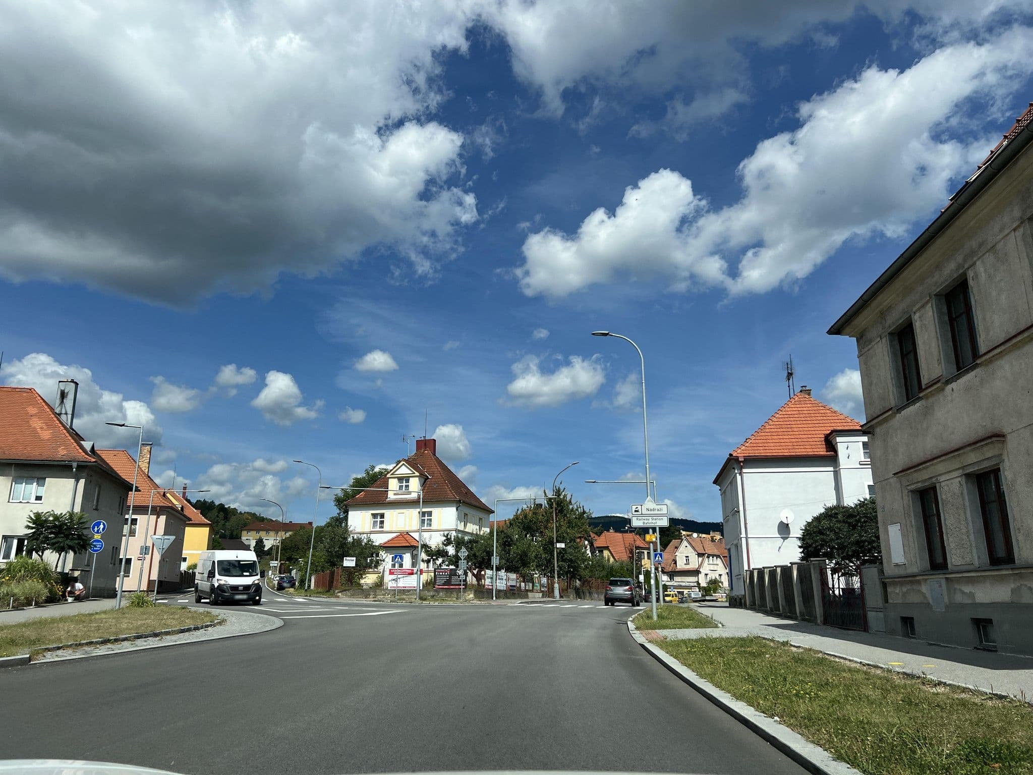 Street view near Vila Vyšehrad, Český Krumlov