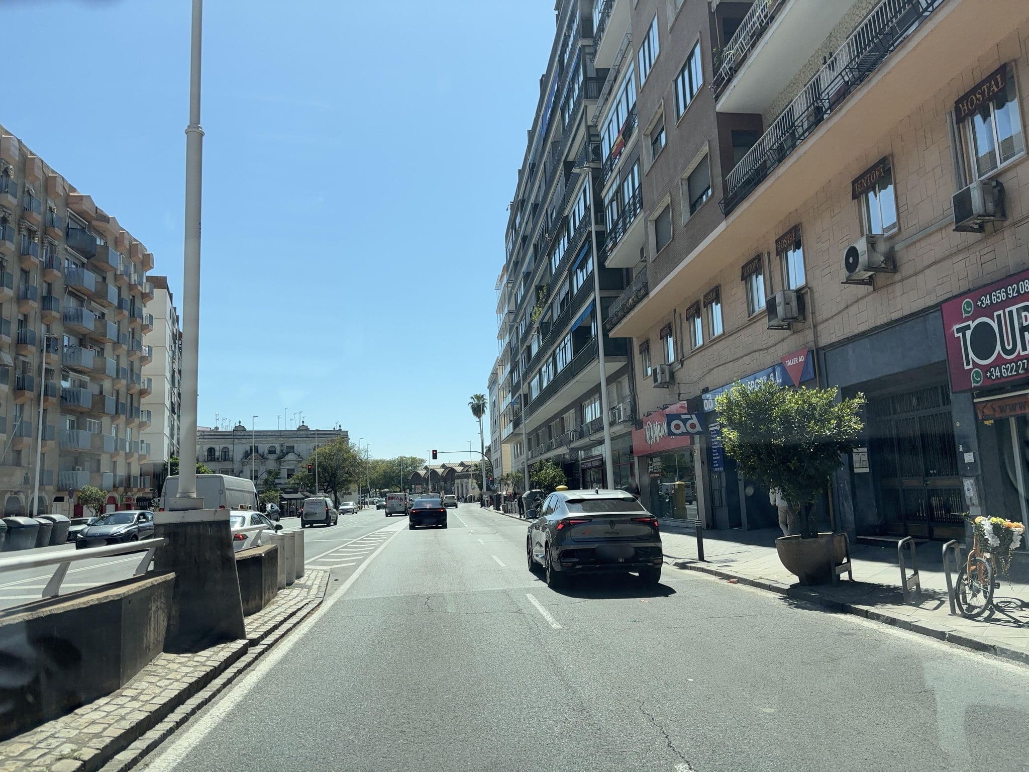Street view near Jentoft Hostal Seville (Spain), Sevilla — © seraq (CC BY-SA · Mapillary)