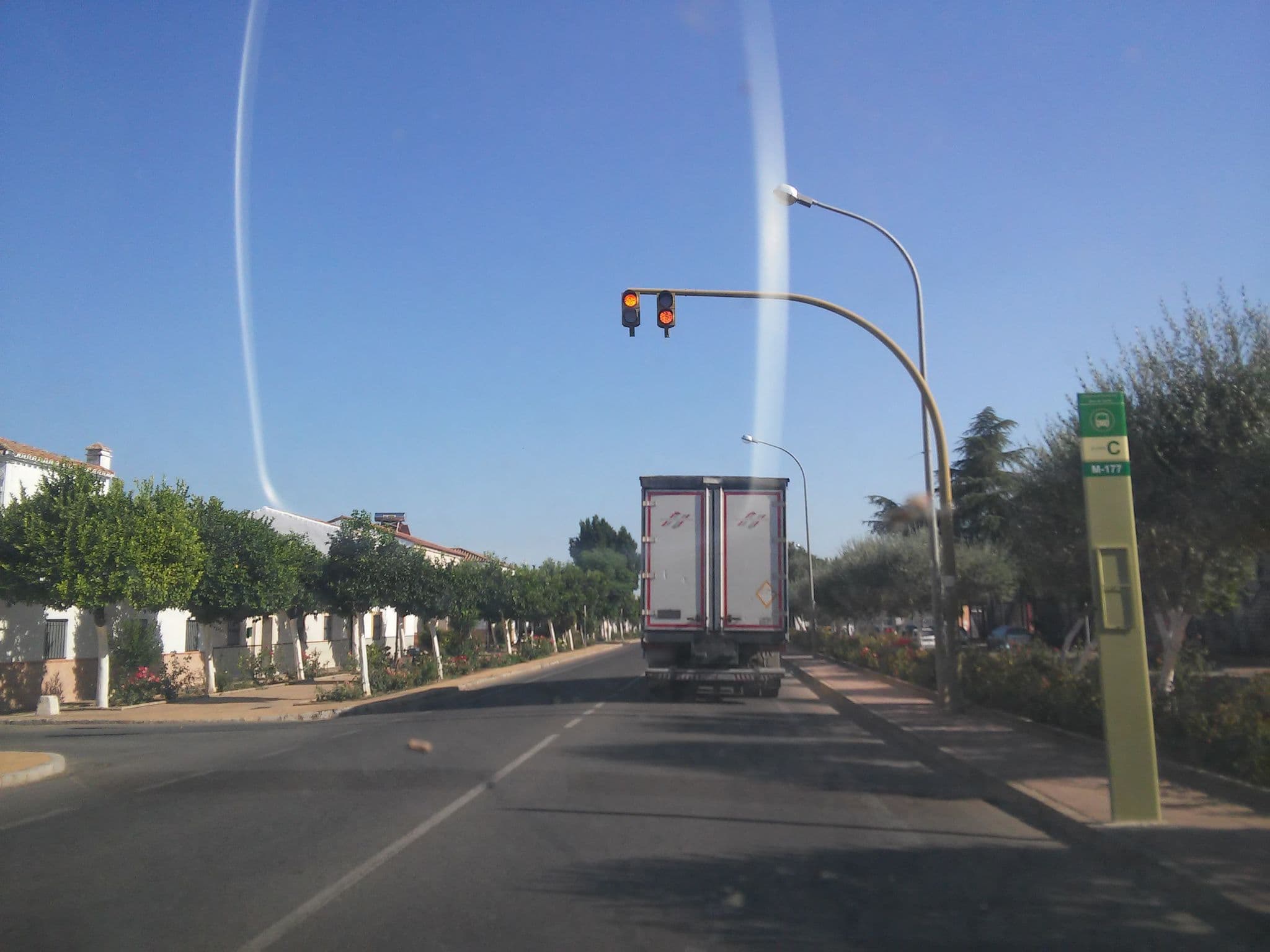 Street view near Hotel Cortijo Torre de la Reina, Alcalá del Río — © dblanco (CC BY-SA · Mapillary)