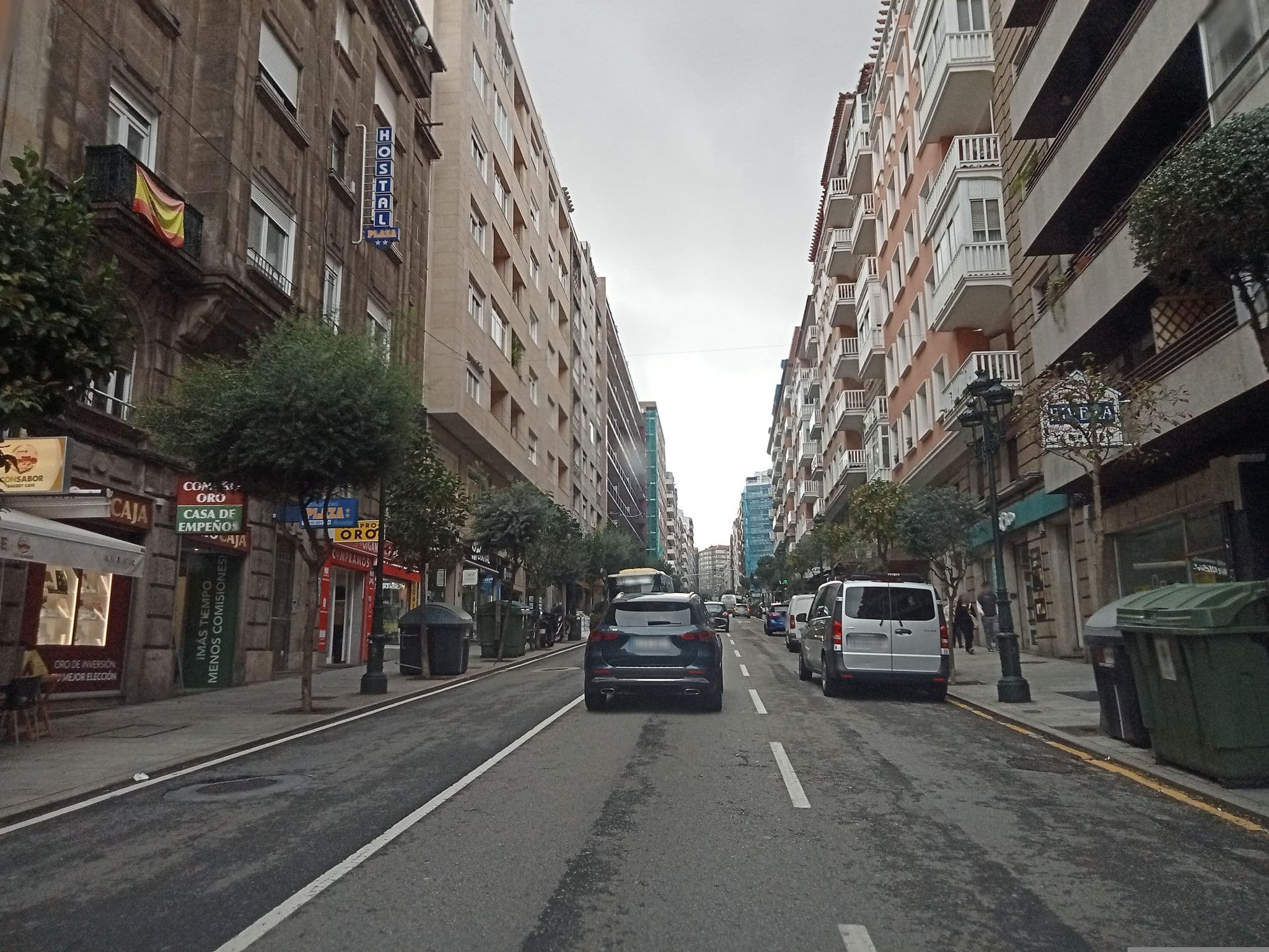 Street view near Pensión Plaza, Vigo — © JoseApi (CC BY-SA · Mapillary)
