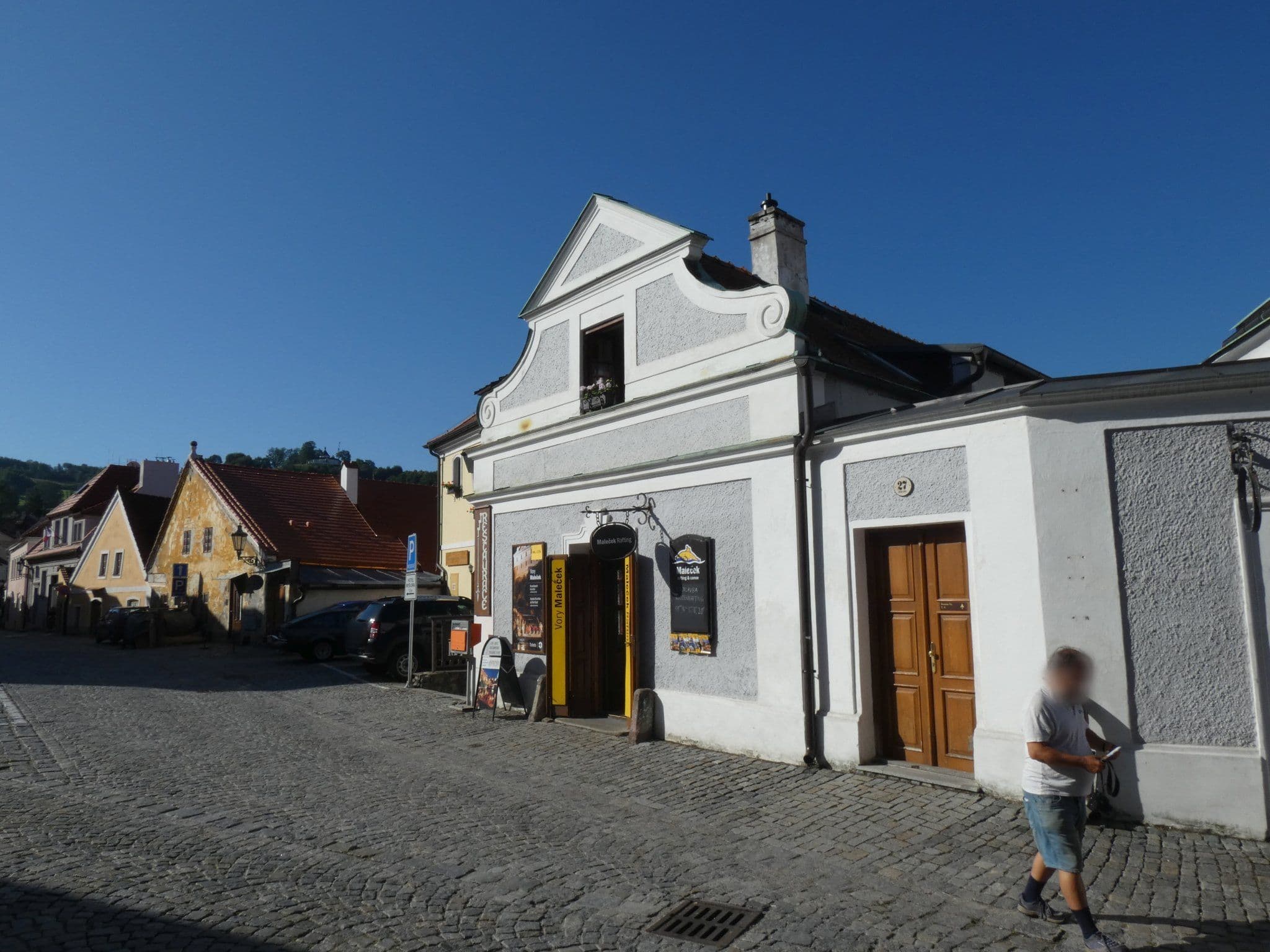 Street view near Penzion v divadle, Český Krumlov — © utvonalfelmeresek (CC BY-SA · Mapillary)