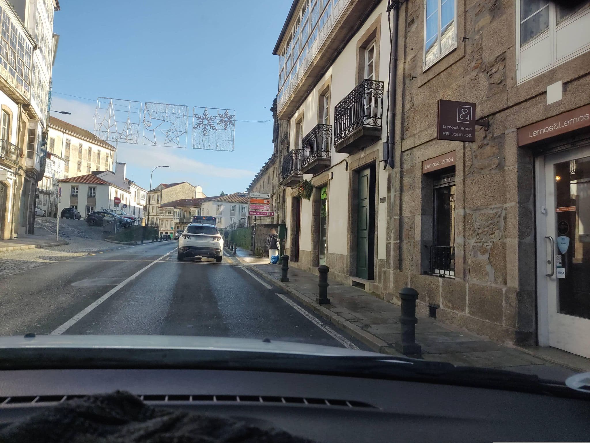 Street view near Hotel Compostela, Santiago de Compostela — © mCalle (CC BY-SA · Mapillary)