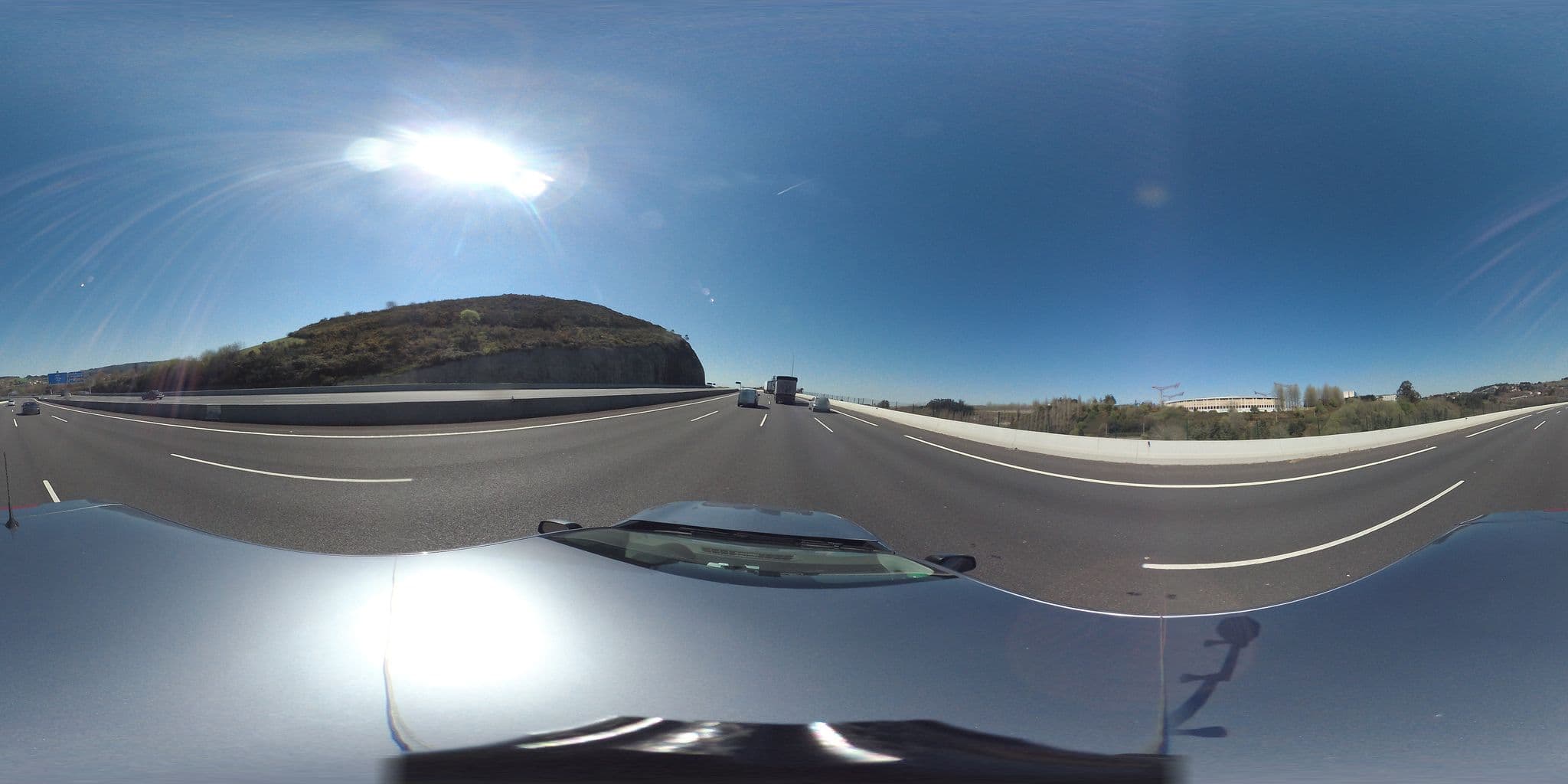 Street view near Albergue de Peregrinos monte do gozo, Santiago de Compostela — © pyarza (CC BY-SA · Mapillary)