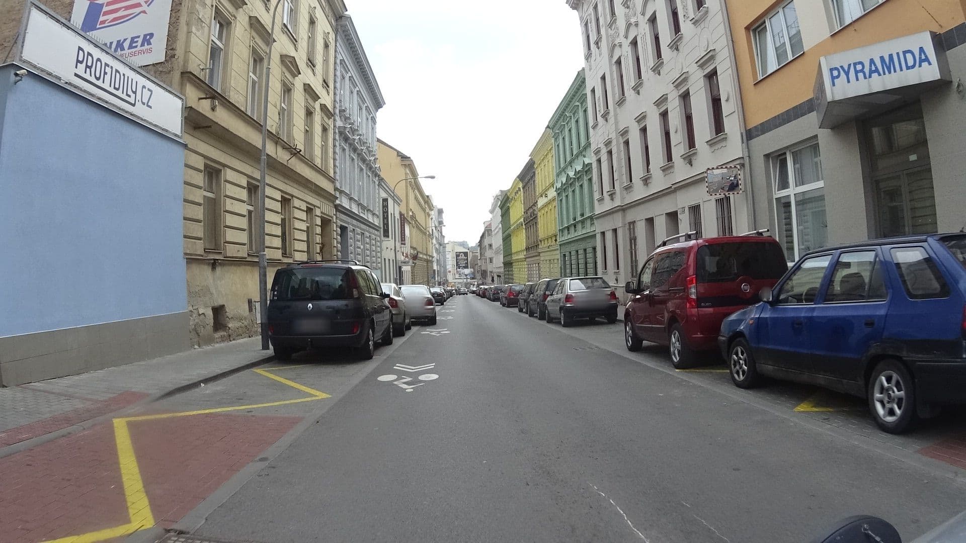 Street view near Pyramida, Brno — © 468p (CC BY-SA · Mapillary)