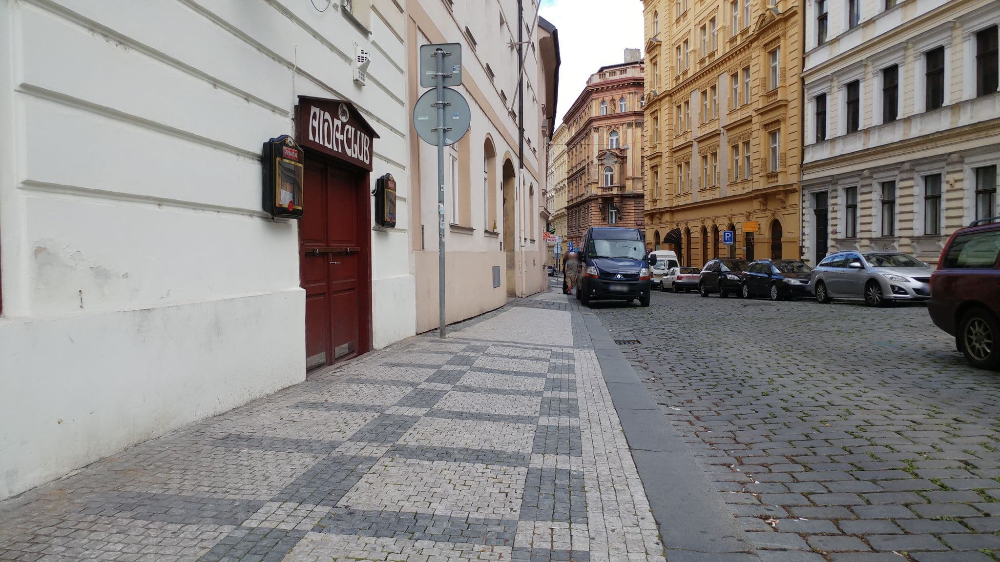 Street view near Hostel Emma, Nové Město