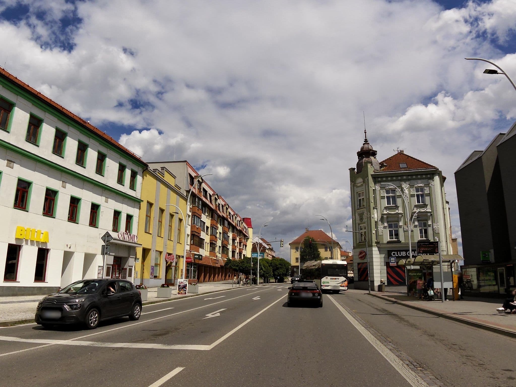 Street view near Hotel Grand, Tábor — © fell3 (CC BY-SA · Mapillary)