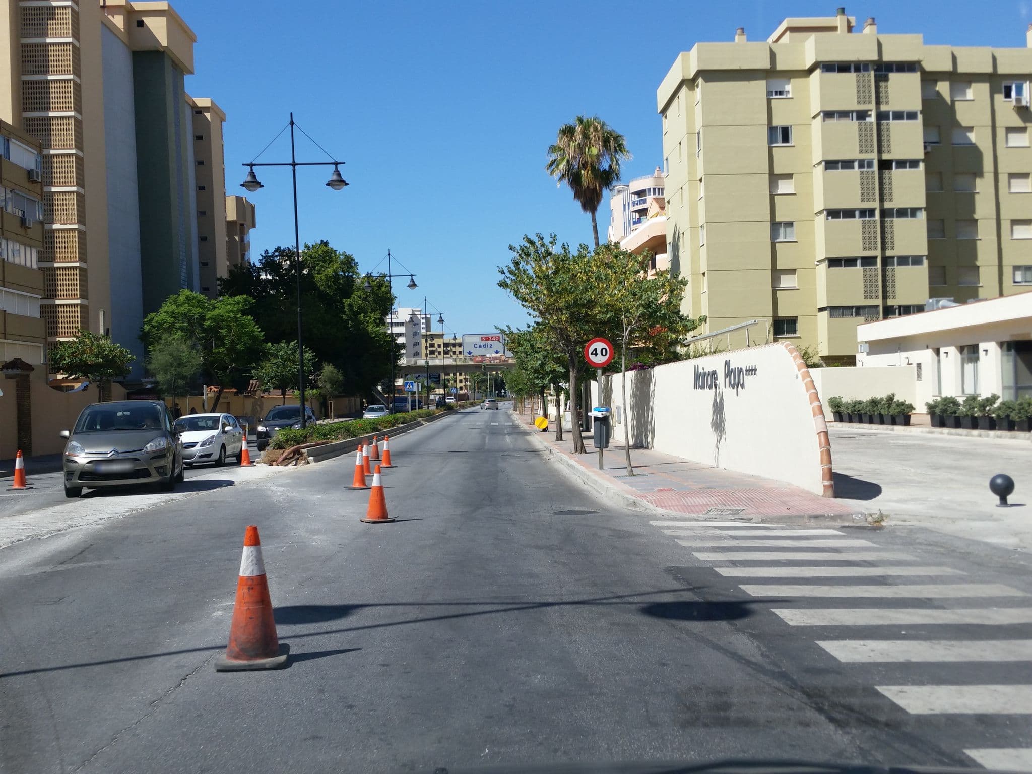 Street view near Hotel Cendrillon, Fuengirola — © jaakkoh (CC BY-SA · Mapillary)