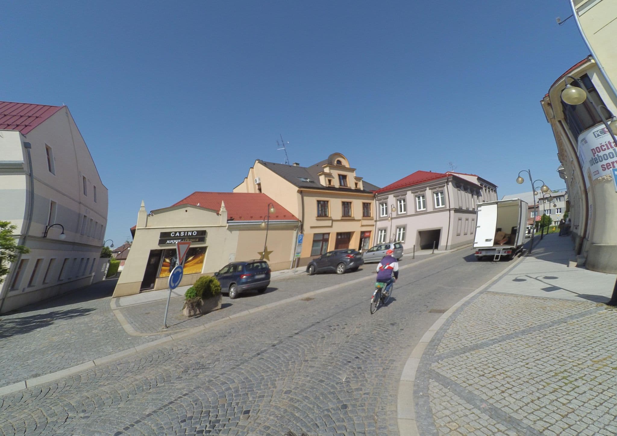 Street view near Hotel Slavia, Holešov — © wegavision (CC BY-SA · Mapillary)