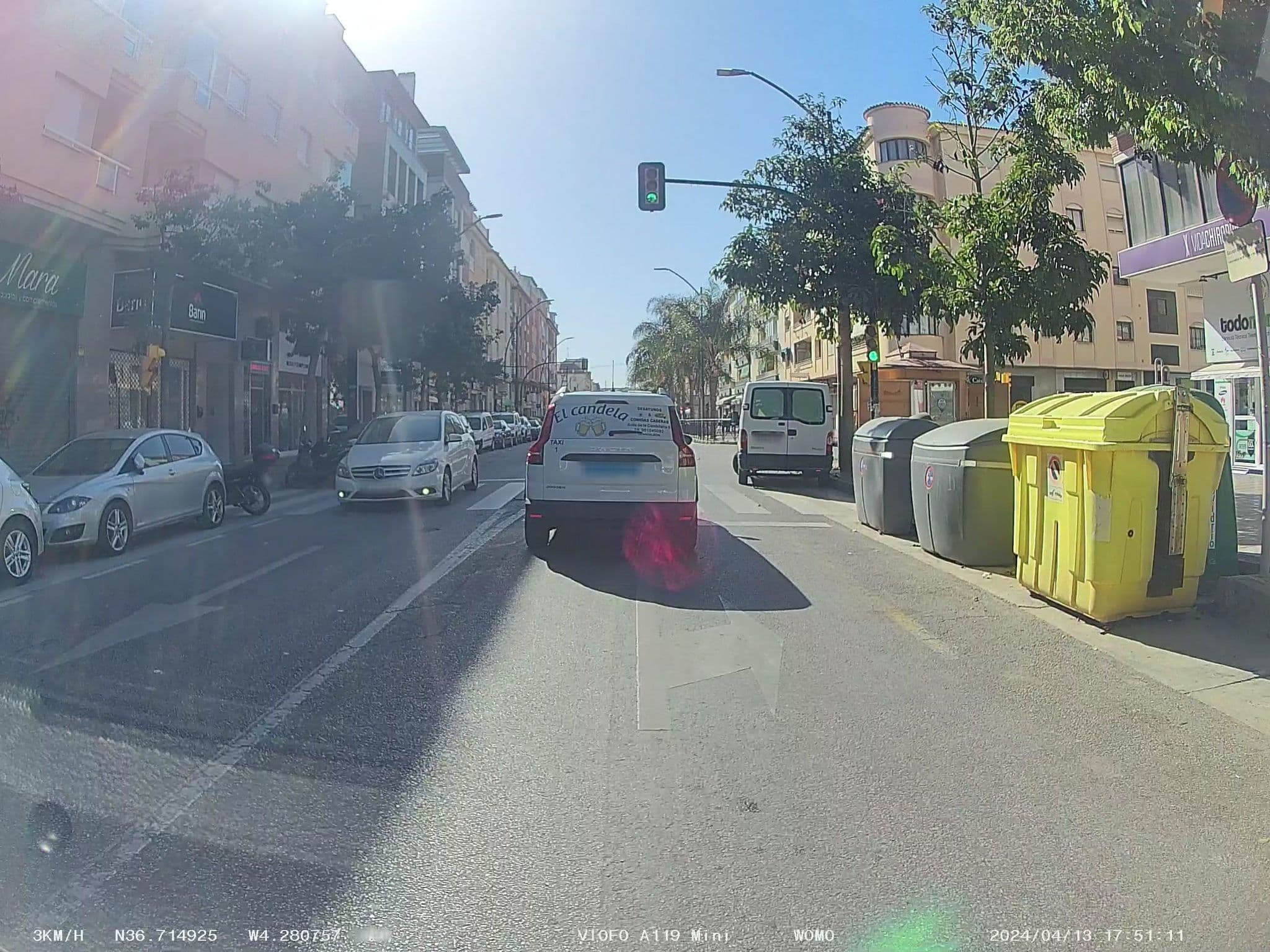 Street view near Hotel RinconSol, Rincón de la Victoria — © soulcover (CC BY-SA · Mapillary)