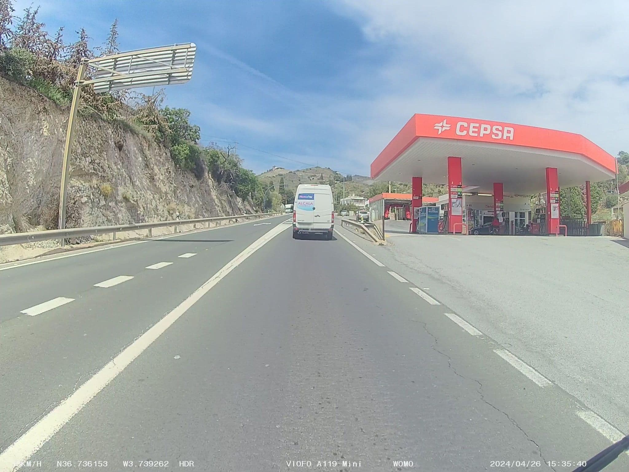Street view near Hostal La Cañada **, La Herradura — © soulcover (CC BY-SA · Mapillary)