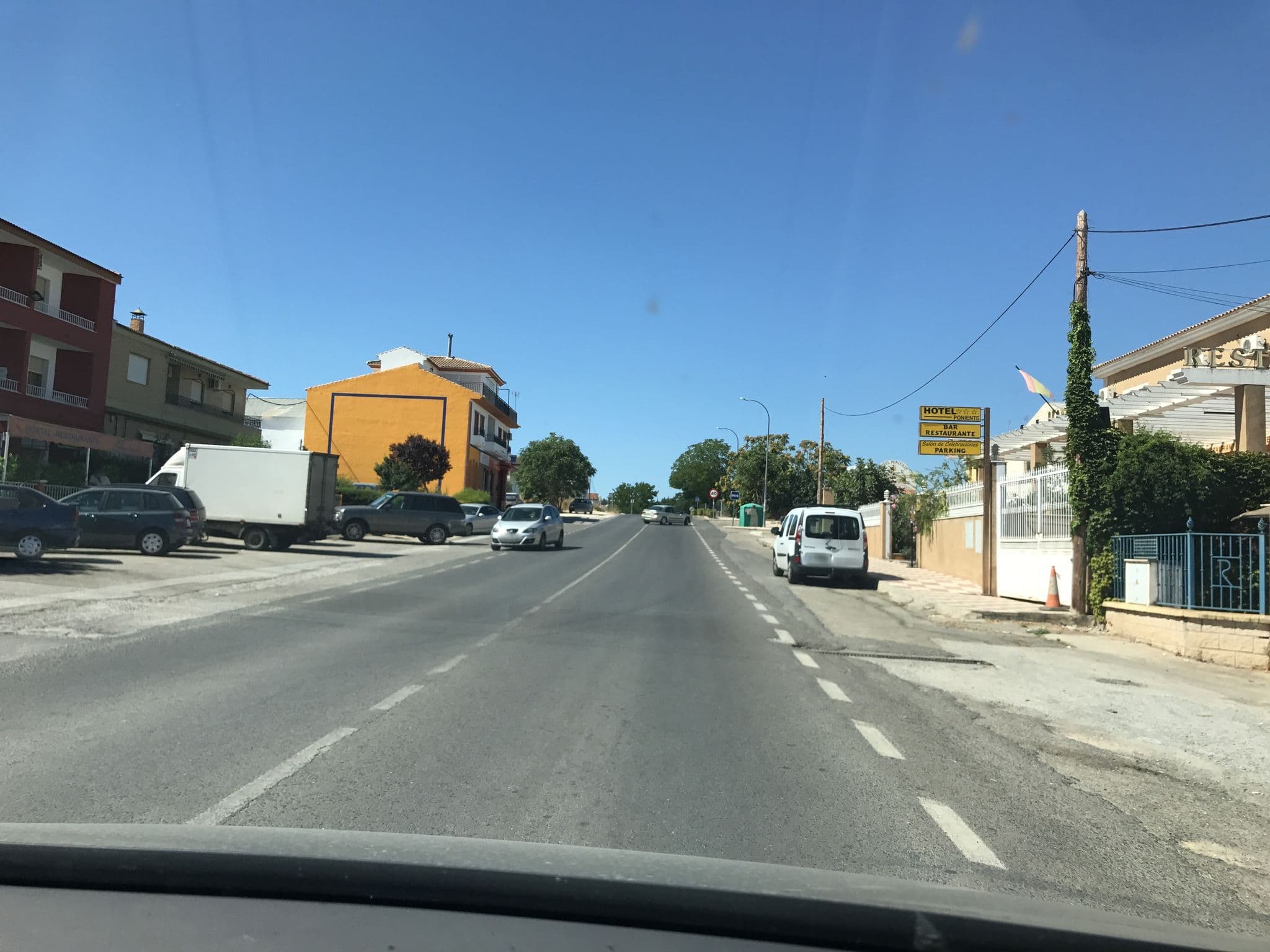 Street view near Hotel & Restaurante Poniente, Moraleda de Zafayona — © rainerup (CC BY-SA · Mapillary)